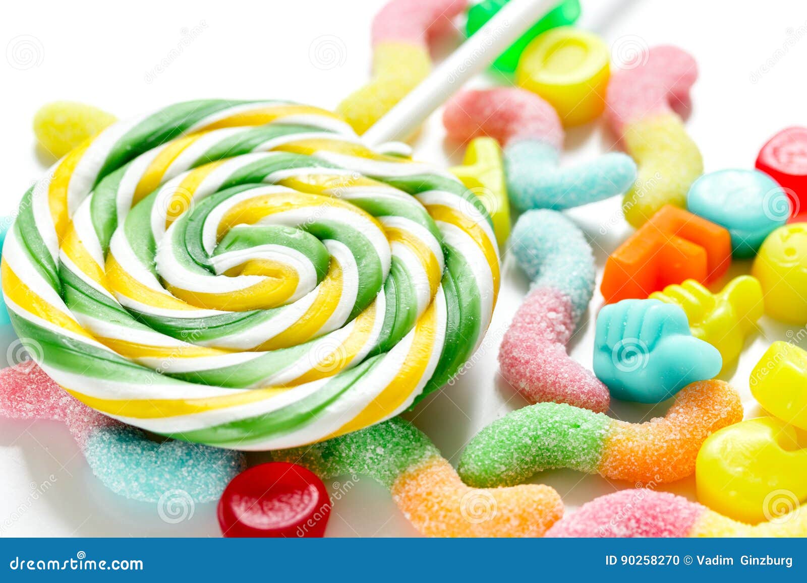 Closeup of Candy on Abstract Texture Background Pattern Stock Photo ...