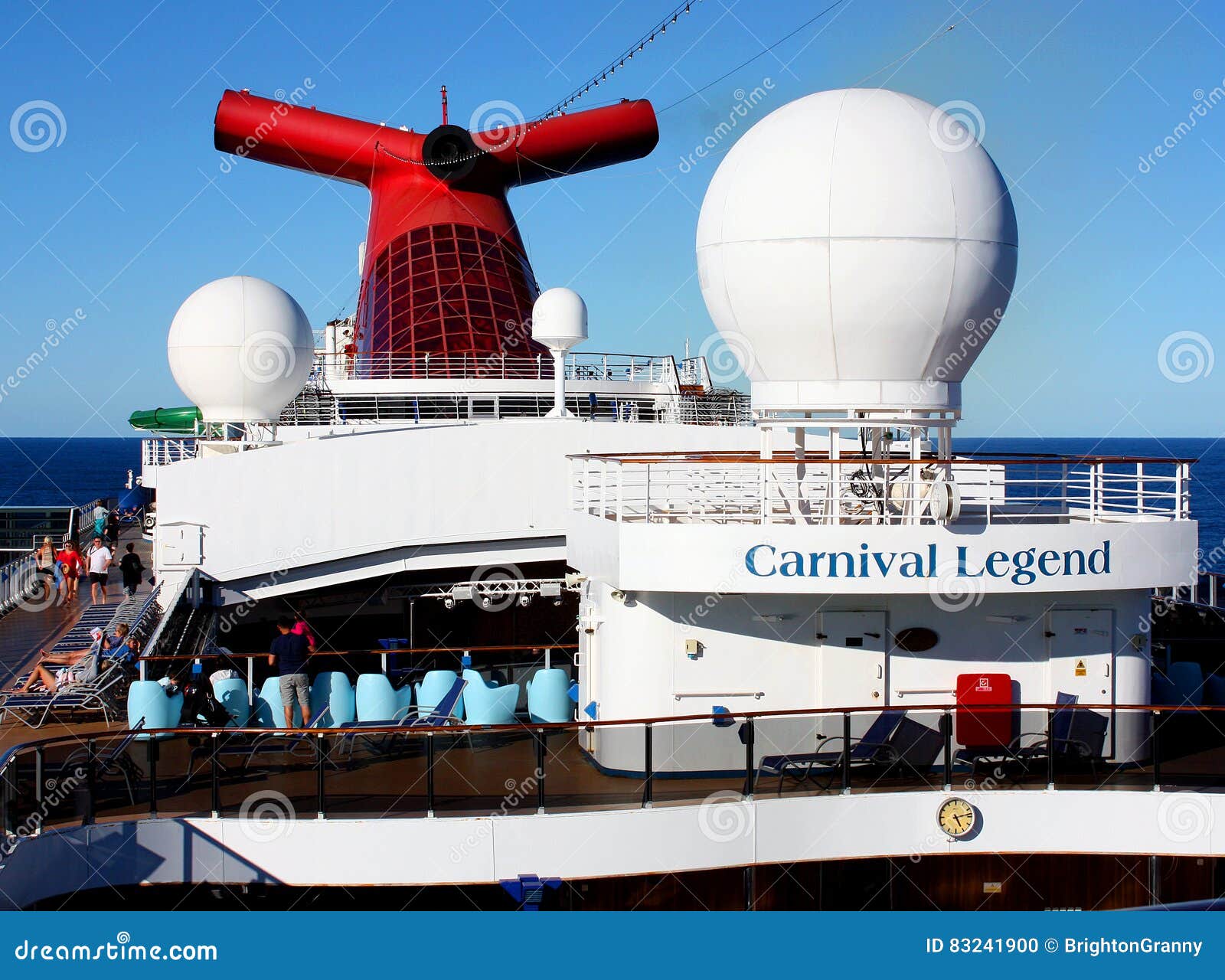 closeup of carnival legend cruise ship