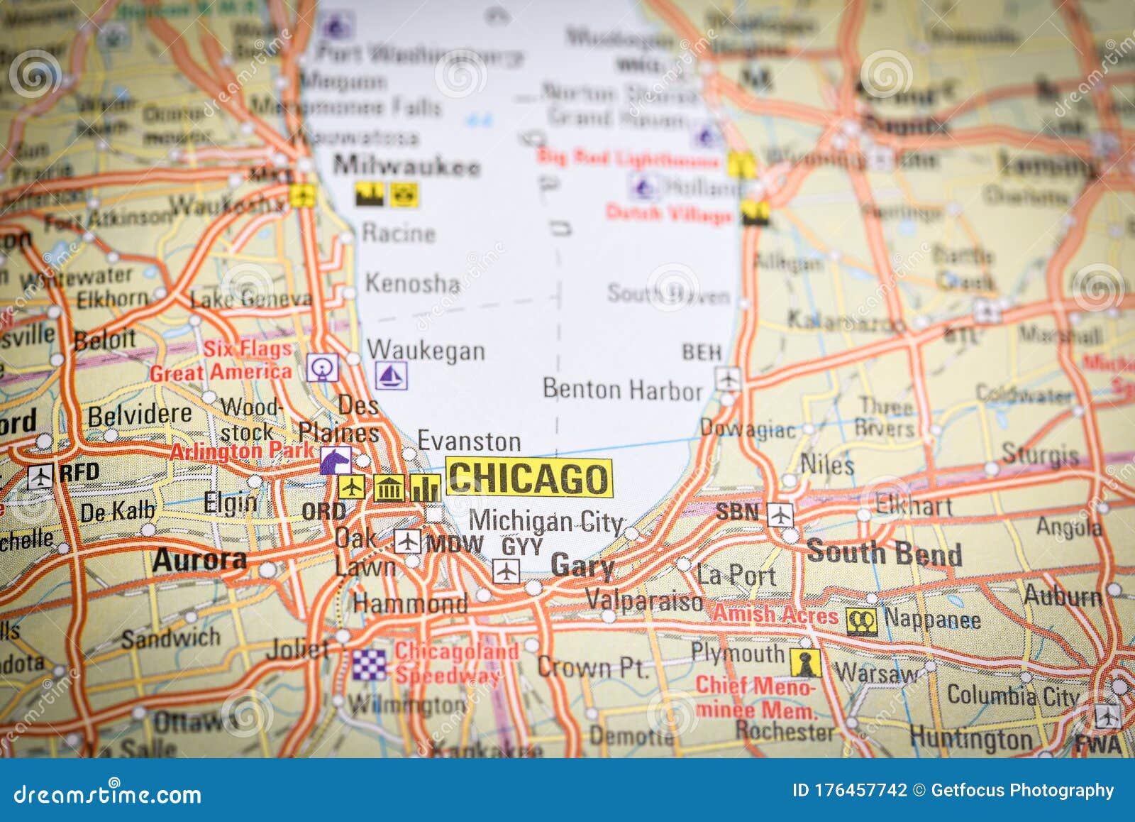 road map of chicago