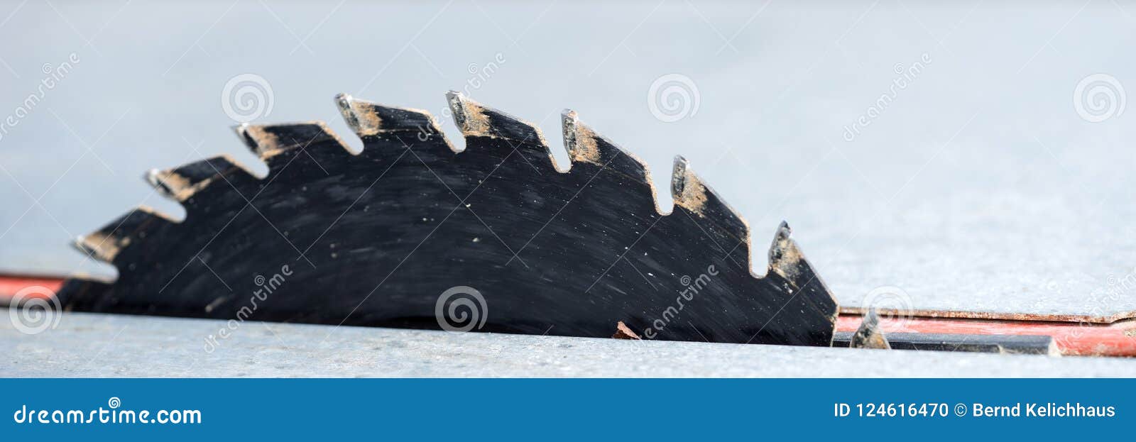 Closeup Circular Saw, Table Saw Crosscut Blade. Saw Blade Stock Photo