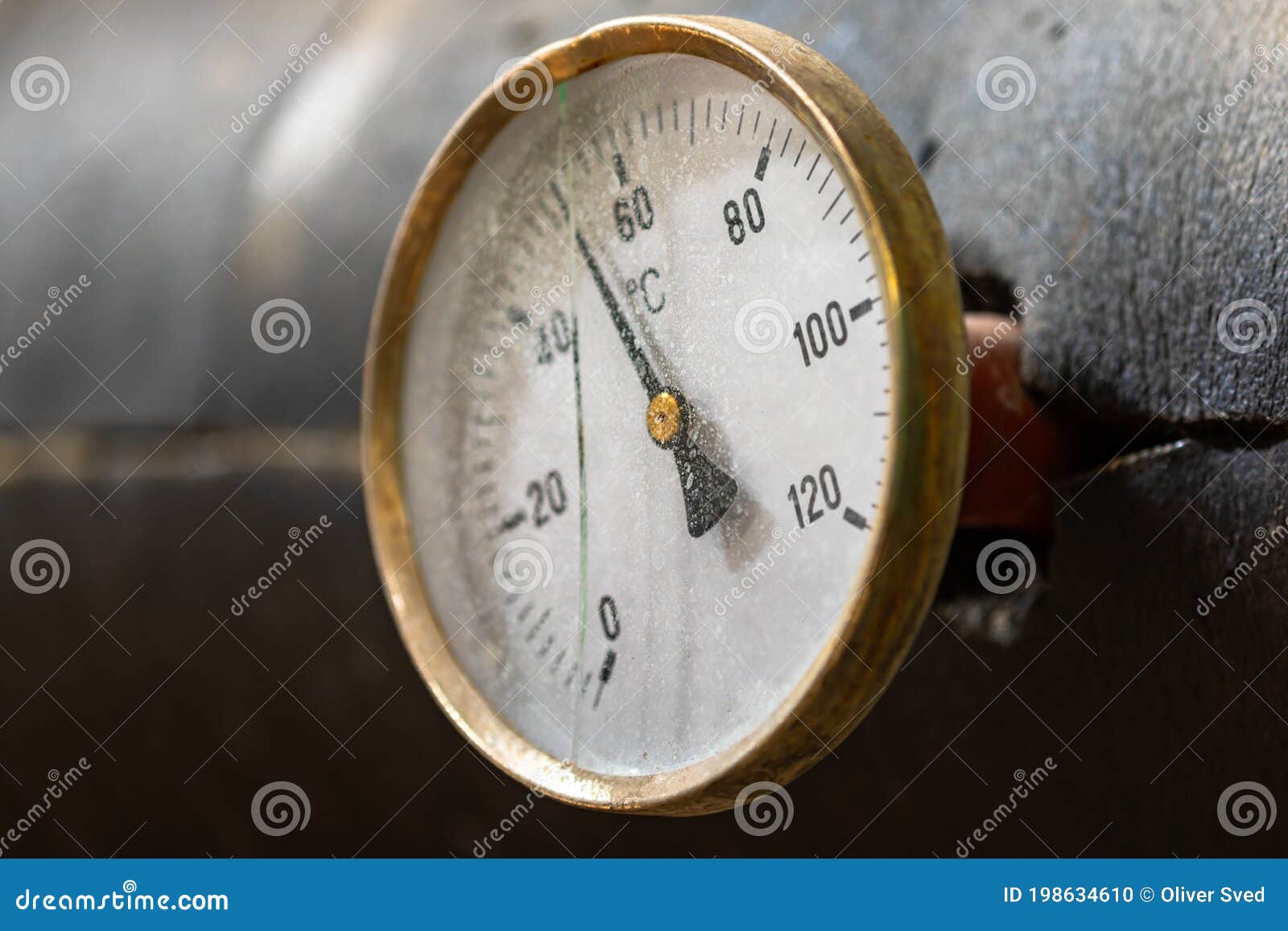 Closeup of Clean Pressure Gauge Stock Photo Image of construction