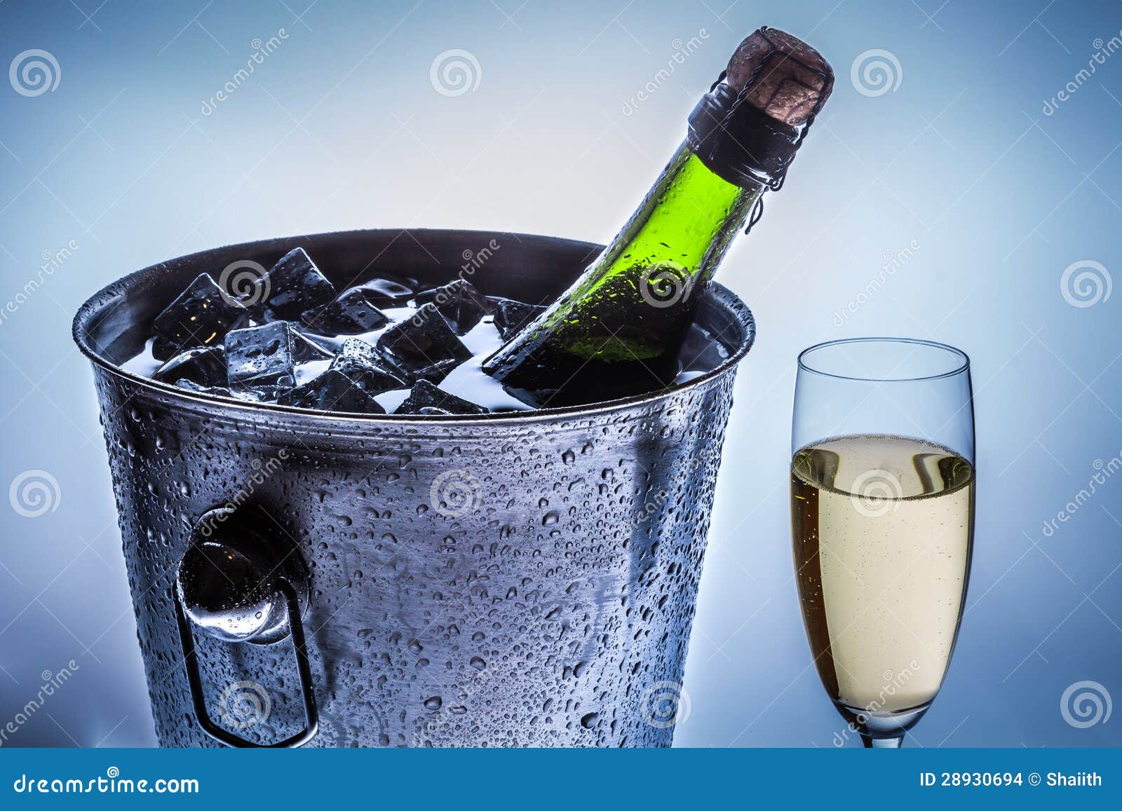 Closeup of Cold Chilled Champagne Stock Photo Image of celebrations, glamour 28930694