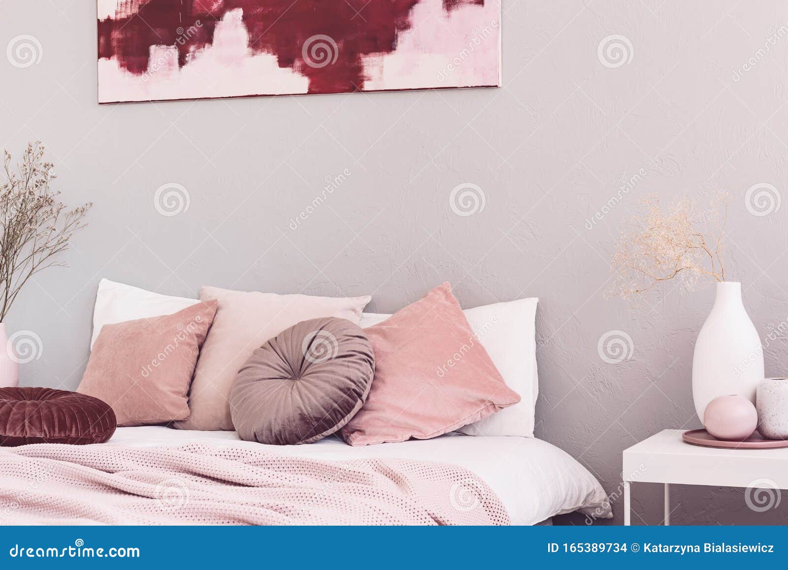 Closeup of Cozy King Size Bed Stock Photo Image of cozy, luxury