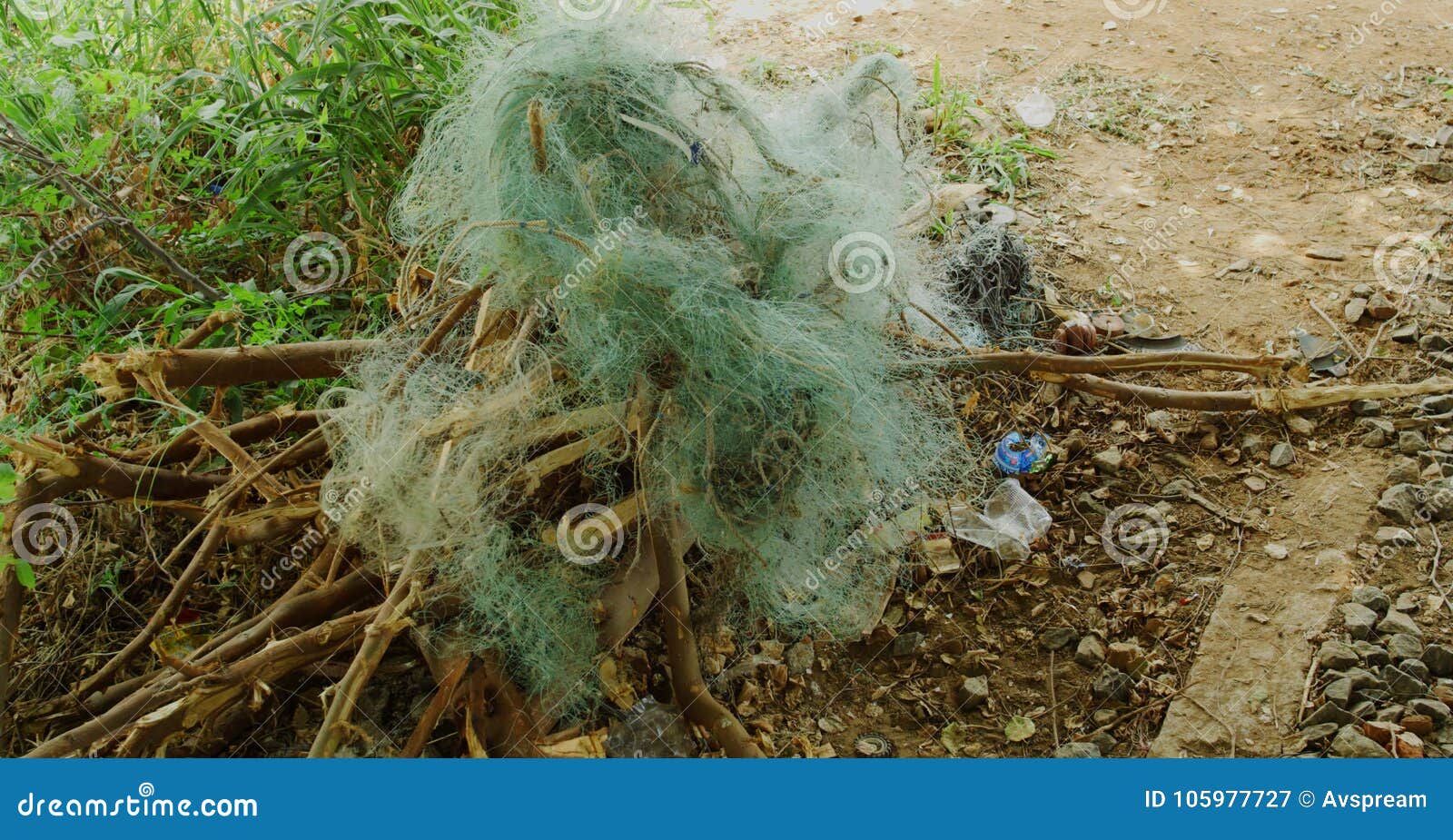 Closeup damaged fish nets stock image. Image of nets 105977727