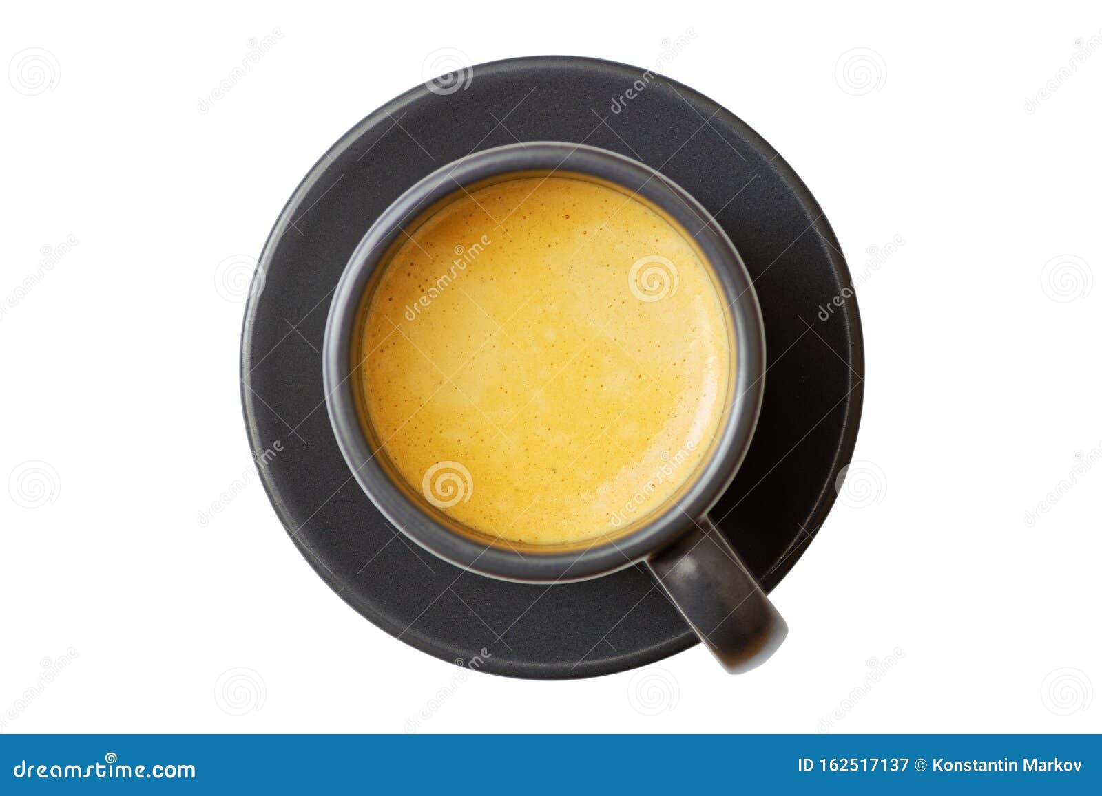 closeup dark cup of coffee espresso