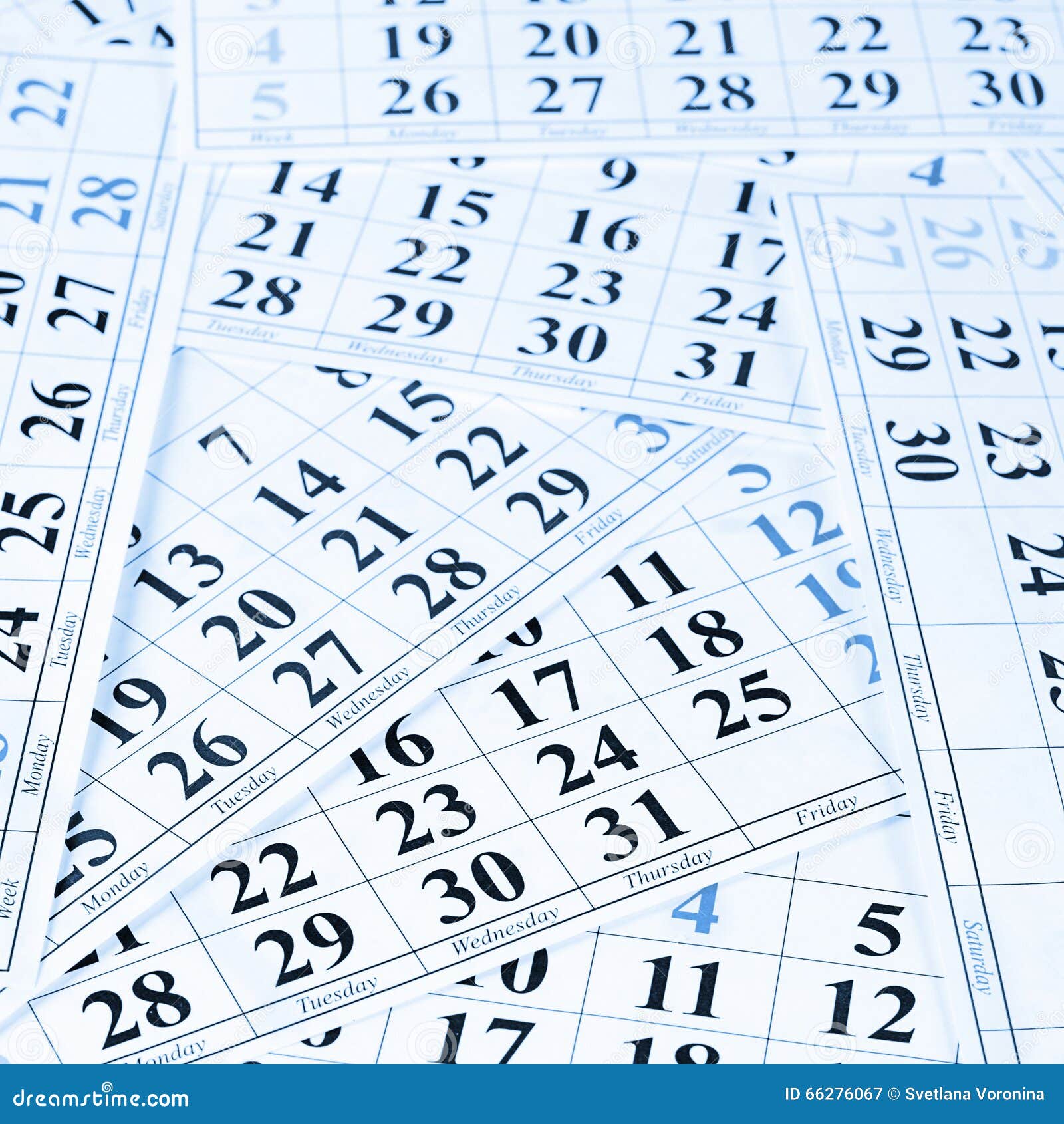 Closeup of Dates on Calendar Page Stock Image Image of contact, blank