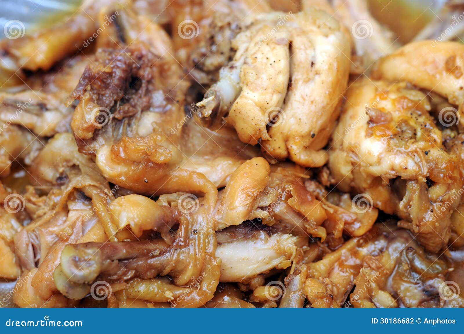 Deep cooked chicken stock photo. Image of meat, kitchen - 30186682