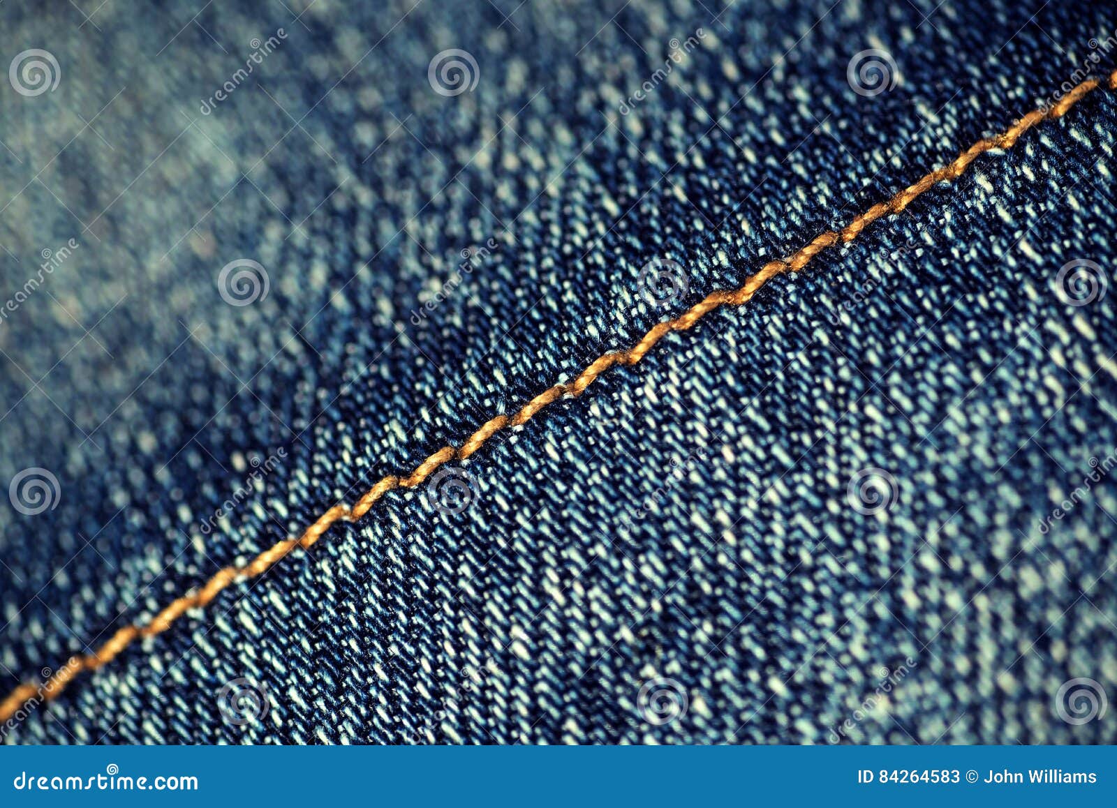 Closeup Denim Jean Stitch Detail Stock Image - Image of fiber ...