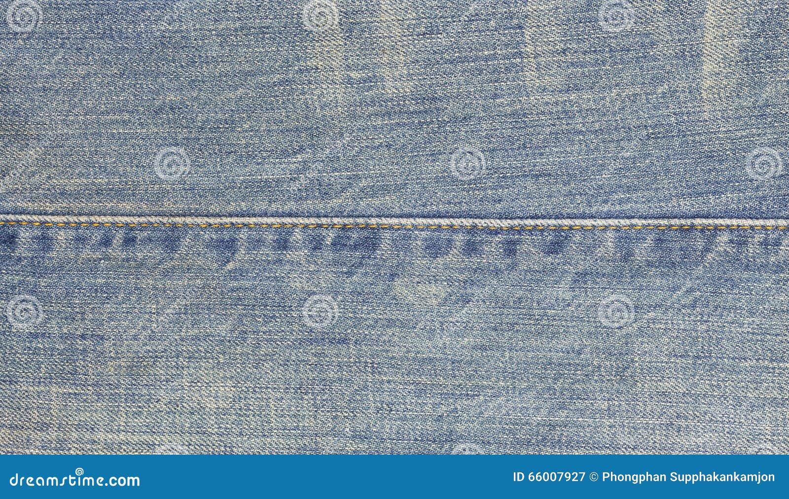 The Closeup of Denim Jeans Texture with Seams Stock Image Image of