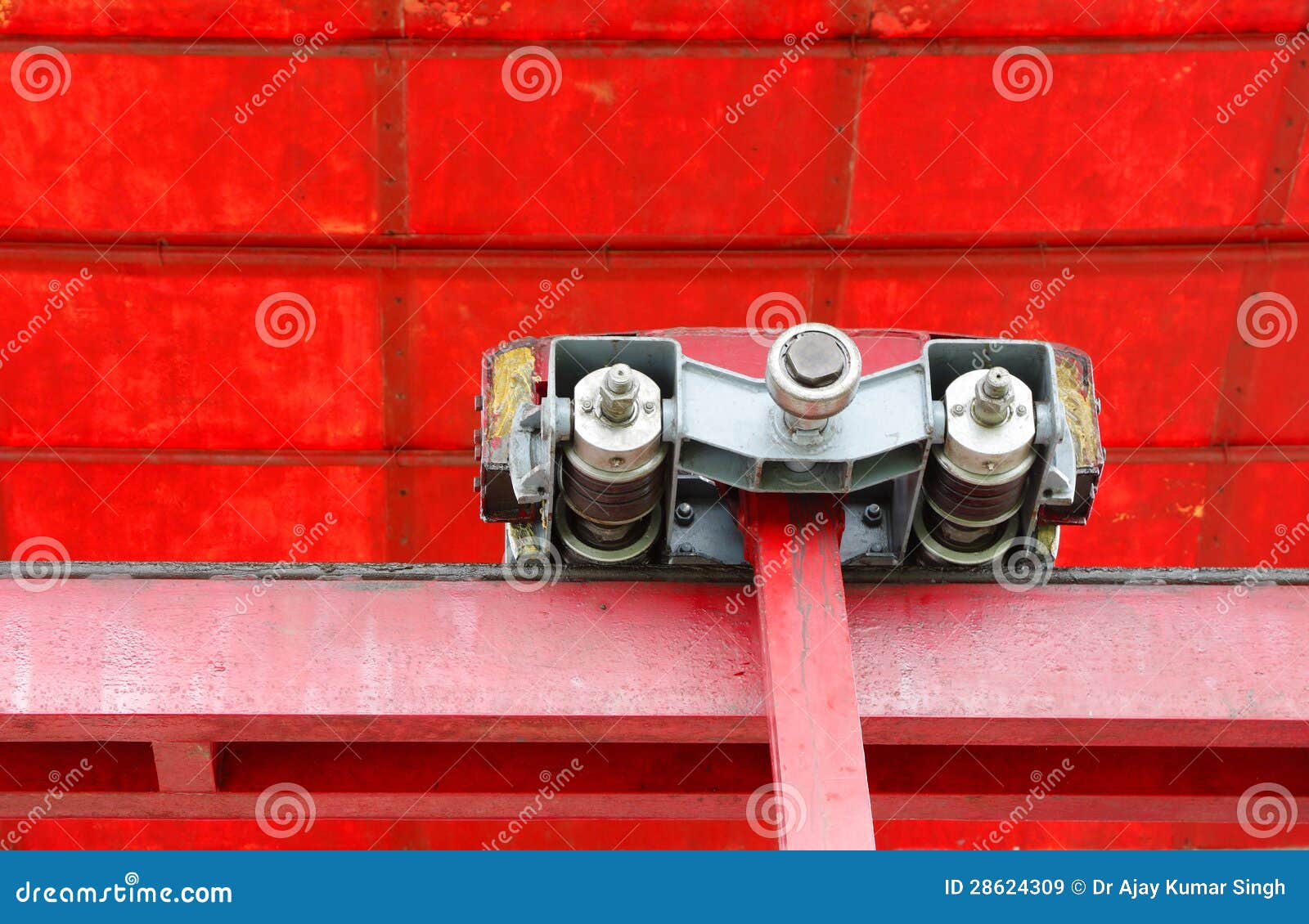 Closeup of the Double Detachable Grip of Cable Car Stock Image Image