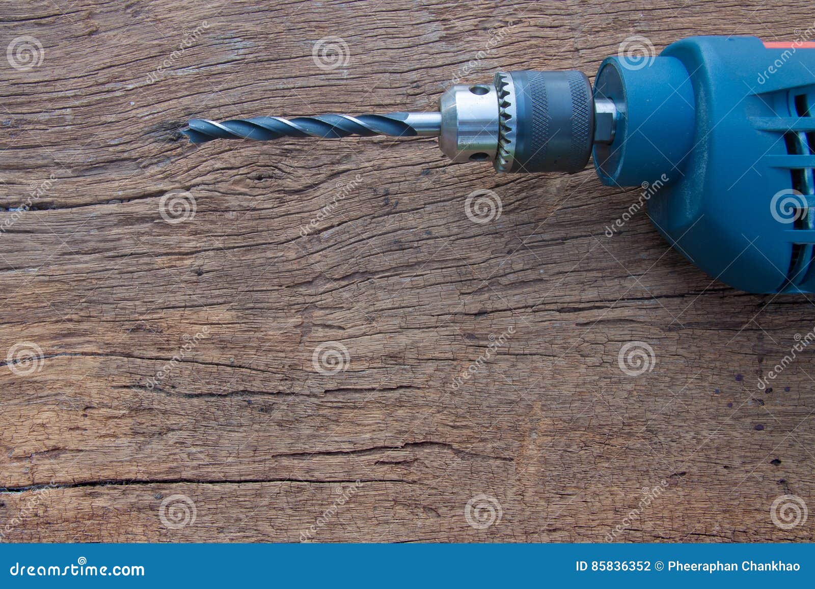 Closeup Electric Drill and Iron Drill Bit Stock Photo Image of tool