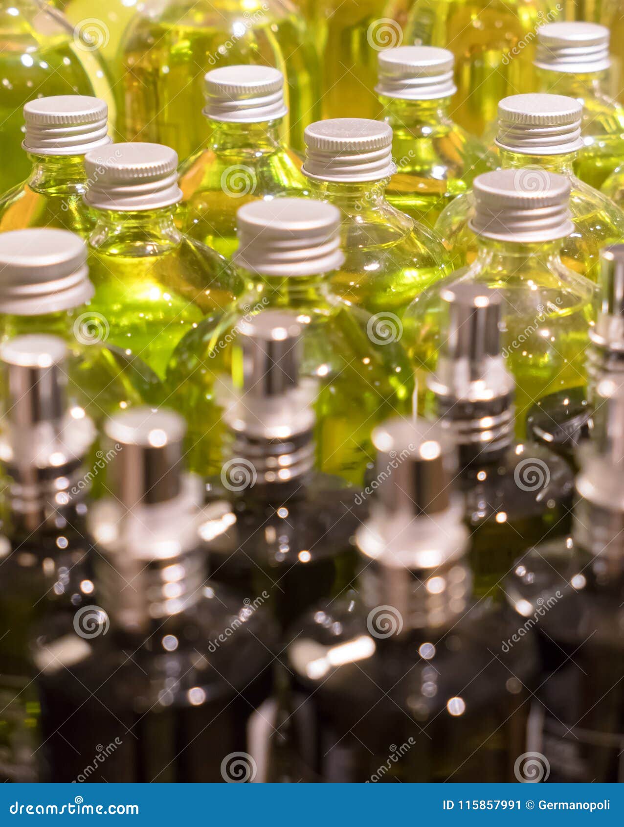 Closeup of essence bottles stock image. Image of orange 115857991