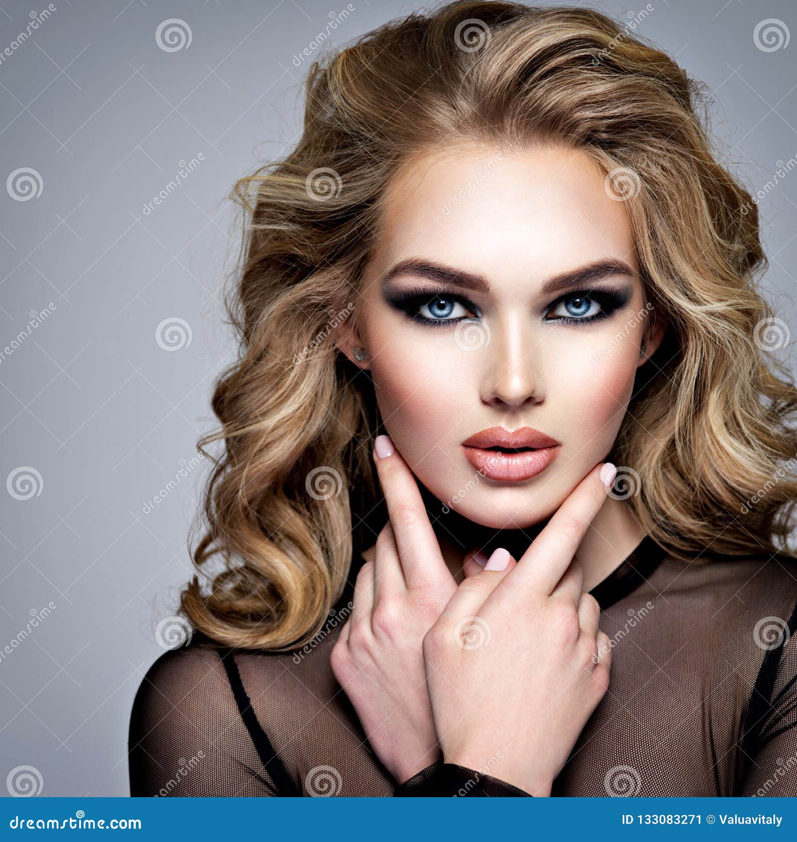 Closeup Face of a Beautiful Girl with Makeup in Style Smoky Eye Stock Image - Image of fashionable, eyes: 133083271 Closeup Face of a Beautiful Girl with Makeup in Style Smoky Eye Stock Image - Image of fashionable, eyes: 133083271