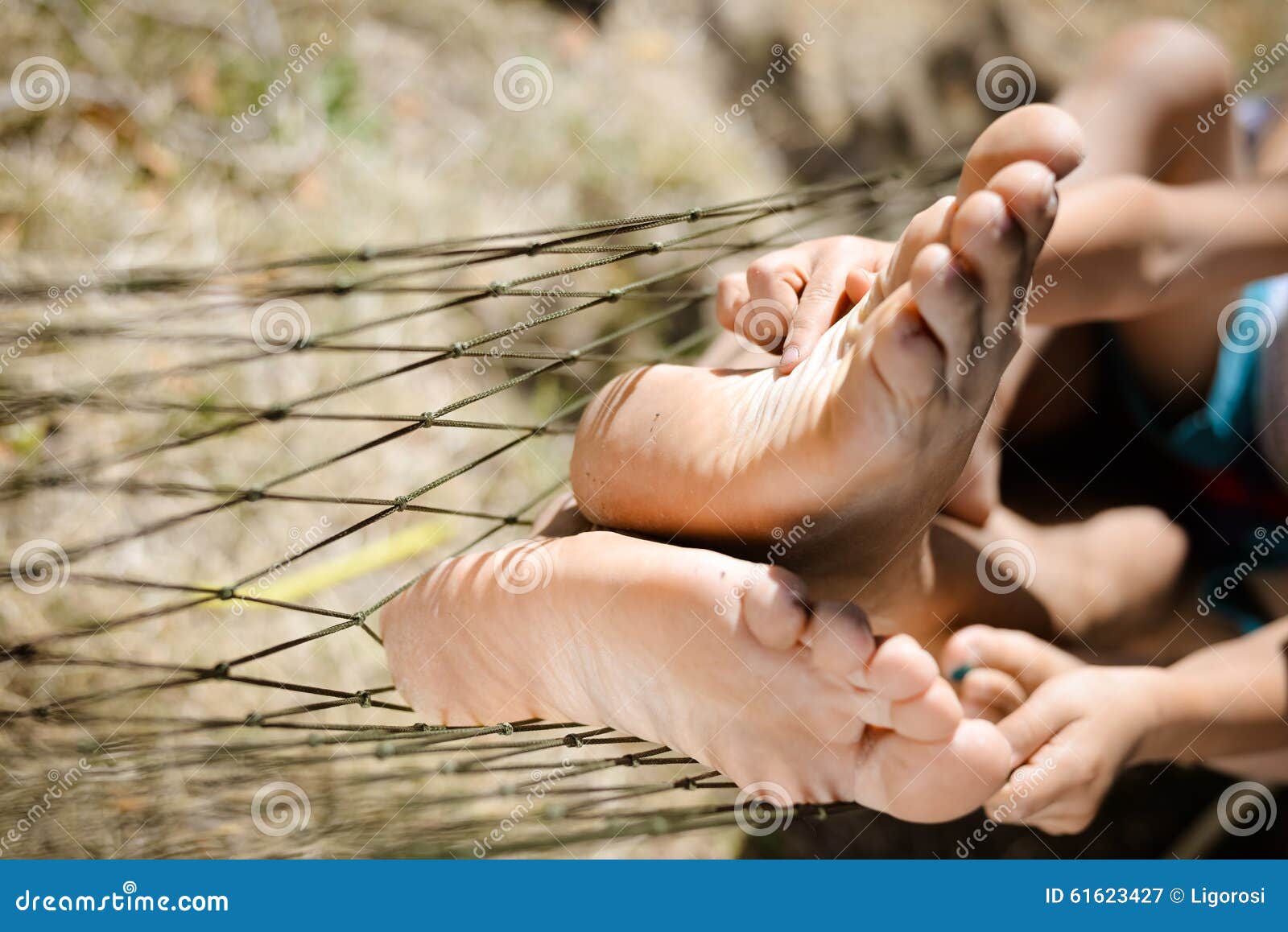 Barefoot tickling