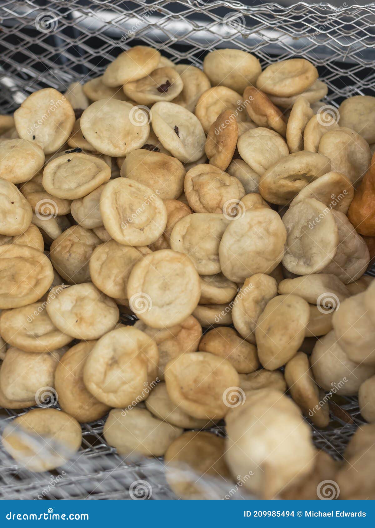 Closeup of Fishballs, a Popular Filipino Street Food and Snack Stock