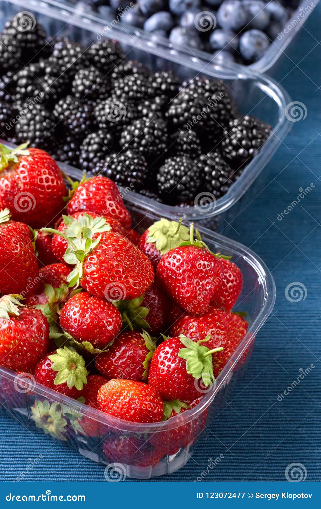 Closeup of Fresh Berries, Blackberries, Strawberries and Blueberries Stock Image Image of