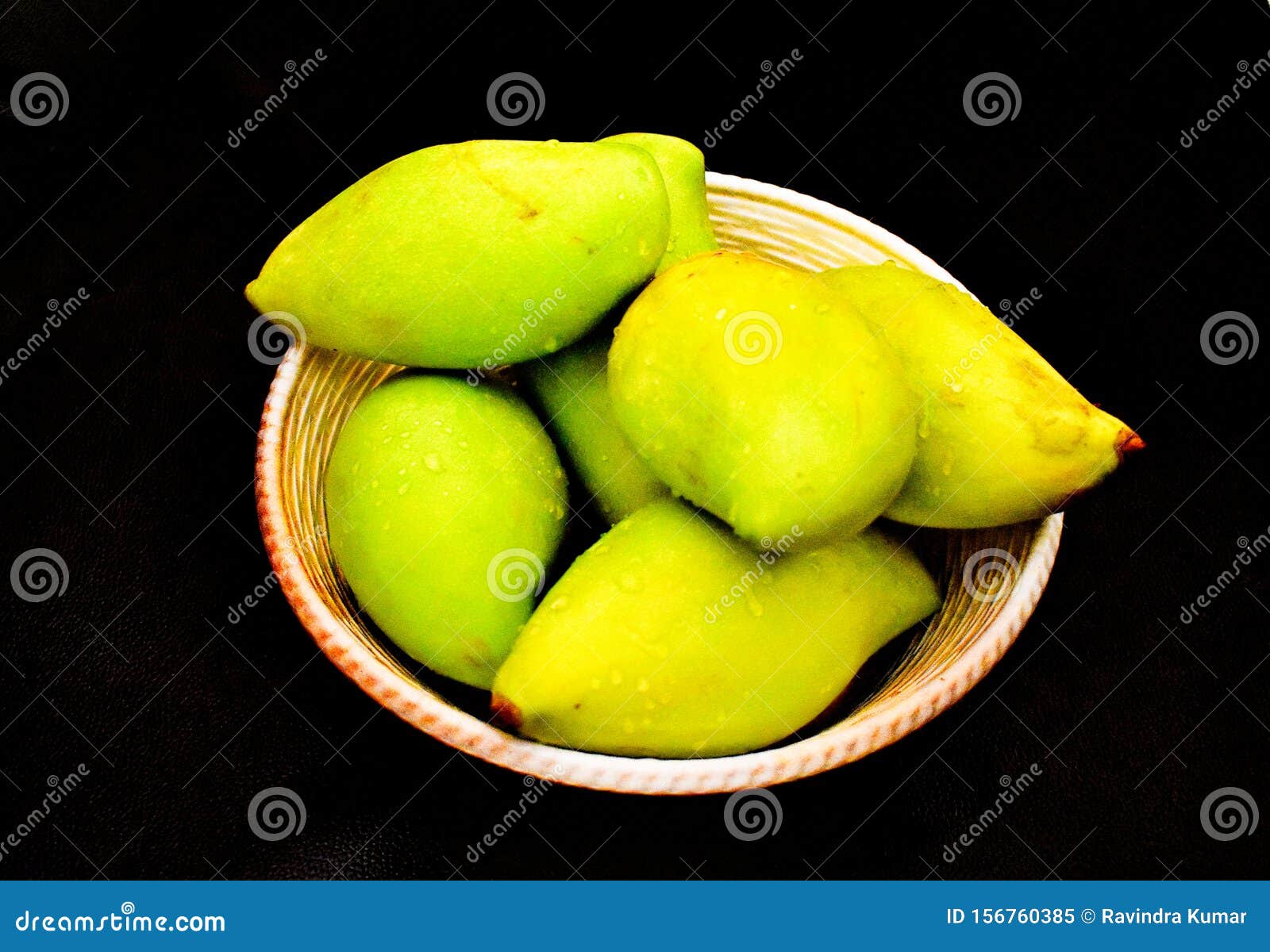 Closeup of Fresh Green Mangoes Stock Image Image of sell, asia 156760385