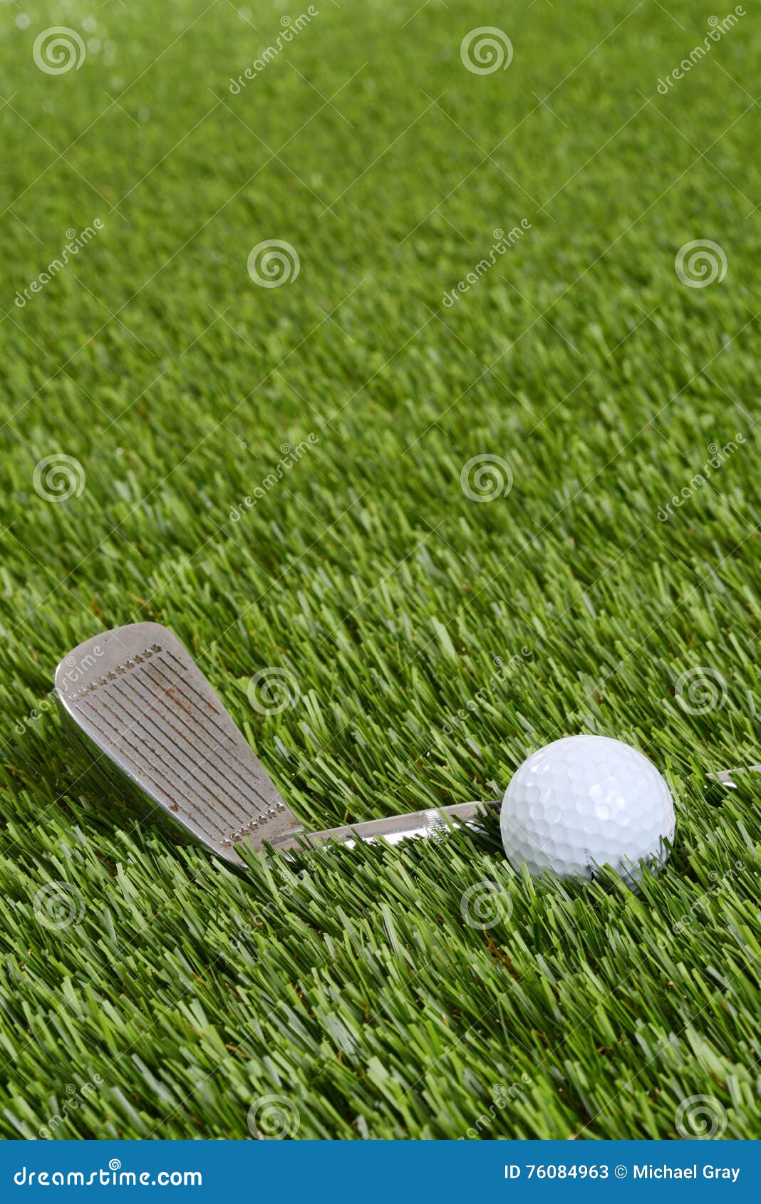 Closeup of Golf Wedge Club and Ball Stock Image Image of iron