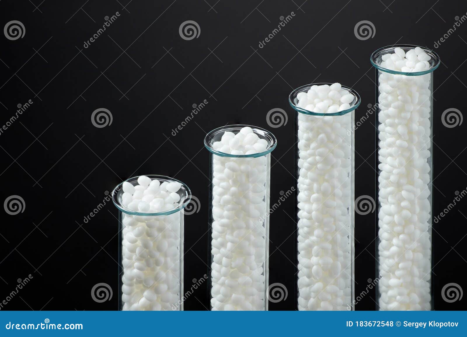 closeup of a granule of white plastic polymer