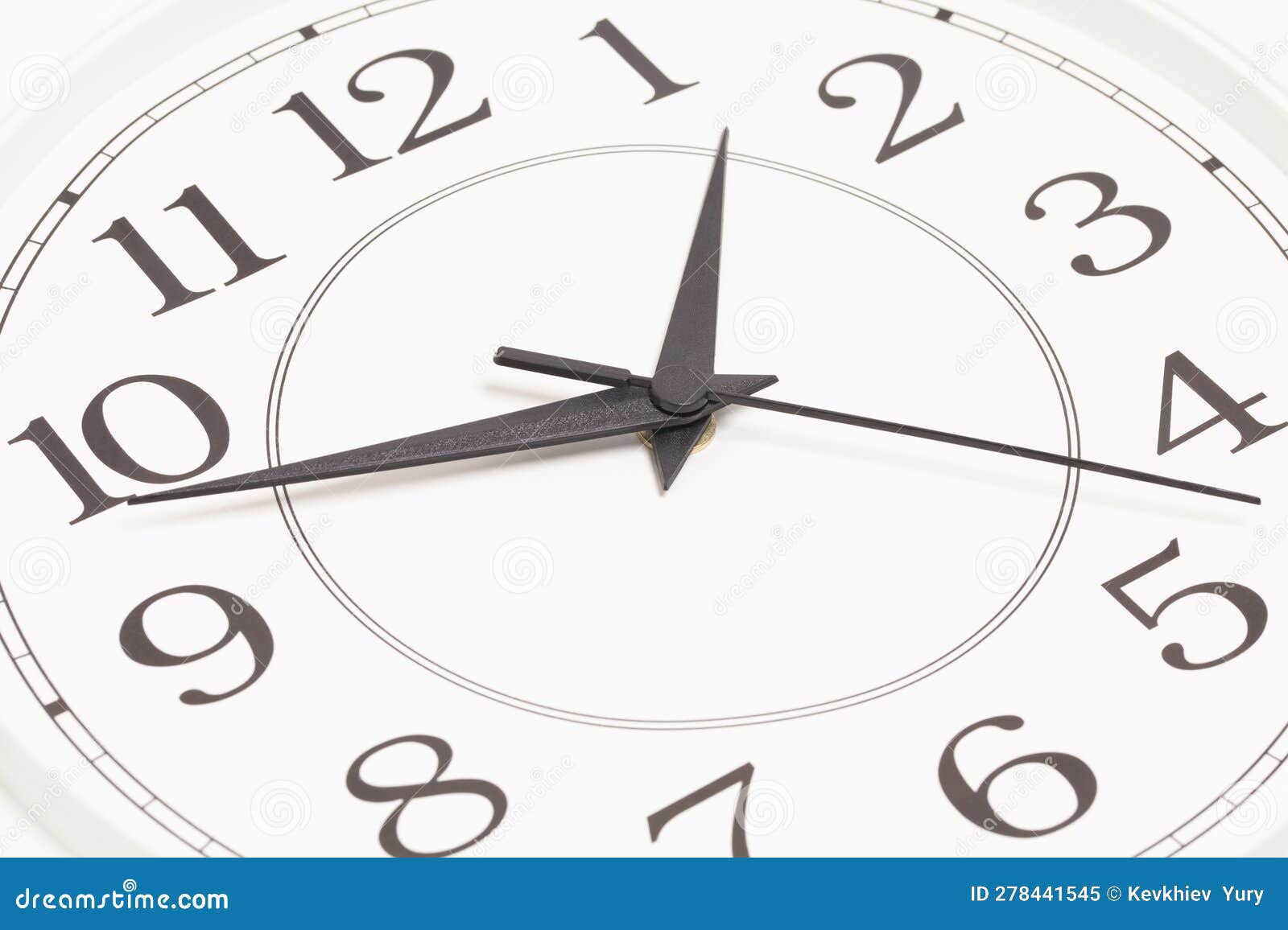 Closeup of Hands on Clock Face Stock Image Image of clockwise