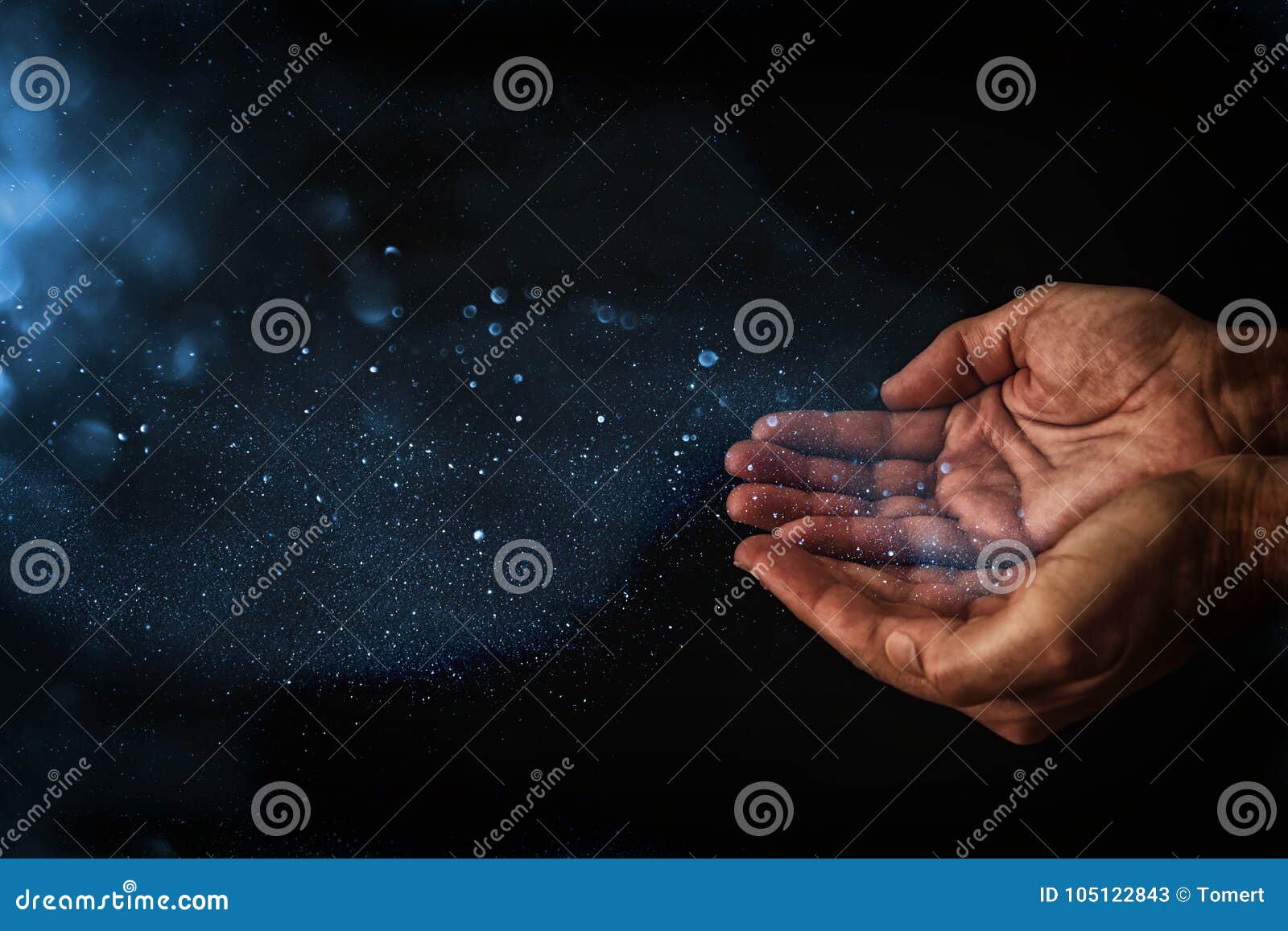 closeup hands of man begging for help. concept for poverty or hunger, seeking for light in the dark.