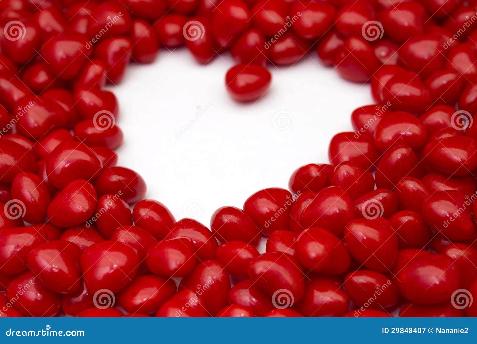 Red Hot Candies Heart Shape Stock Image Image of friendship, cutter 29848407