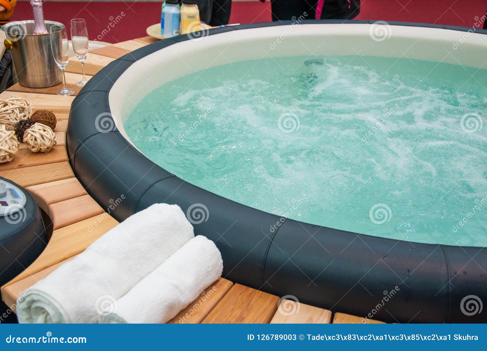 Closeup of hot tub Stock Photo by ©Tadeas 145579349