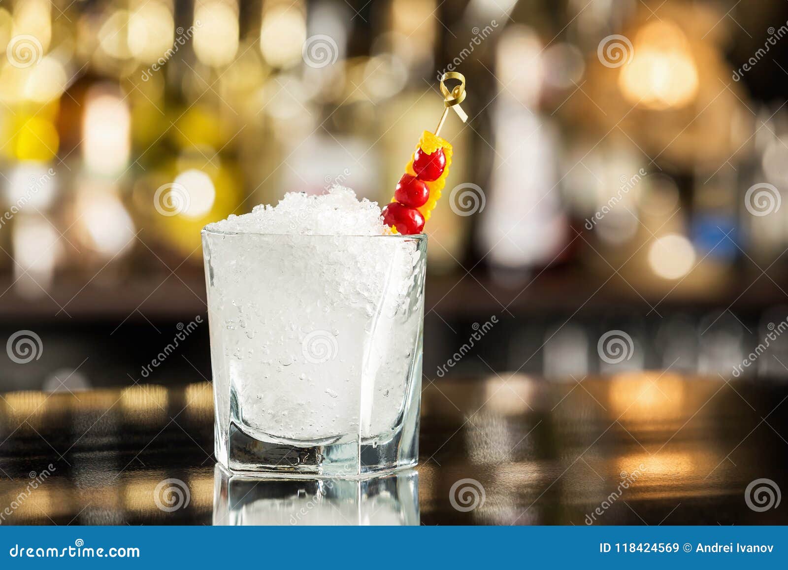 Download Closeup Image Of Cold Glass With Soda Water And Ice At Bar Stock Image Image Of Long Crystal 118424569 Yellowimages Mockups
