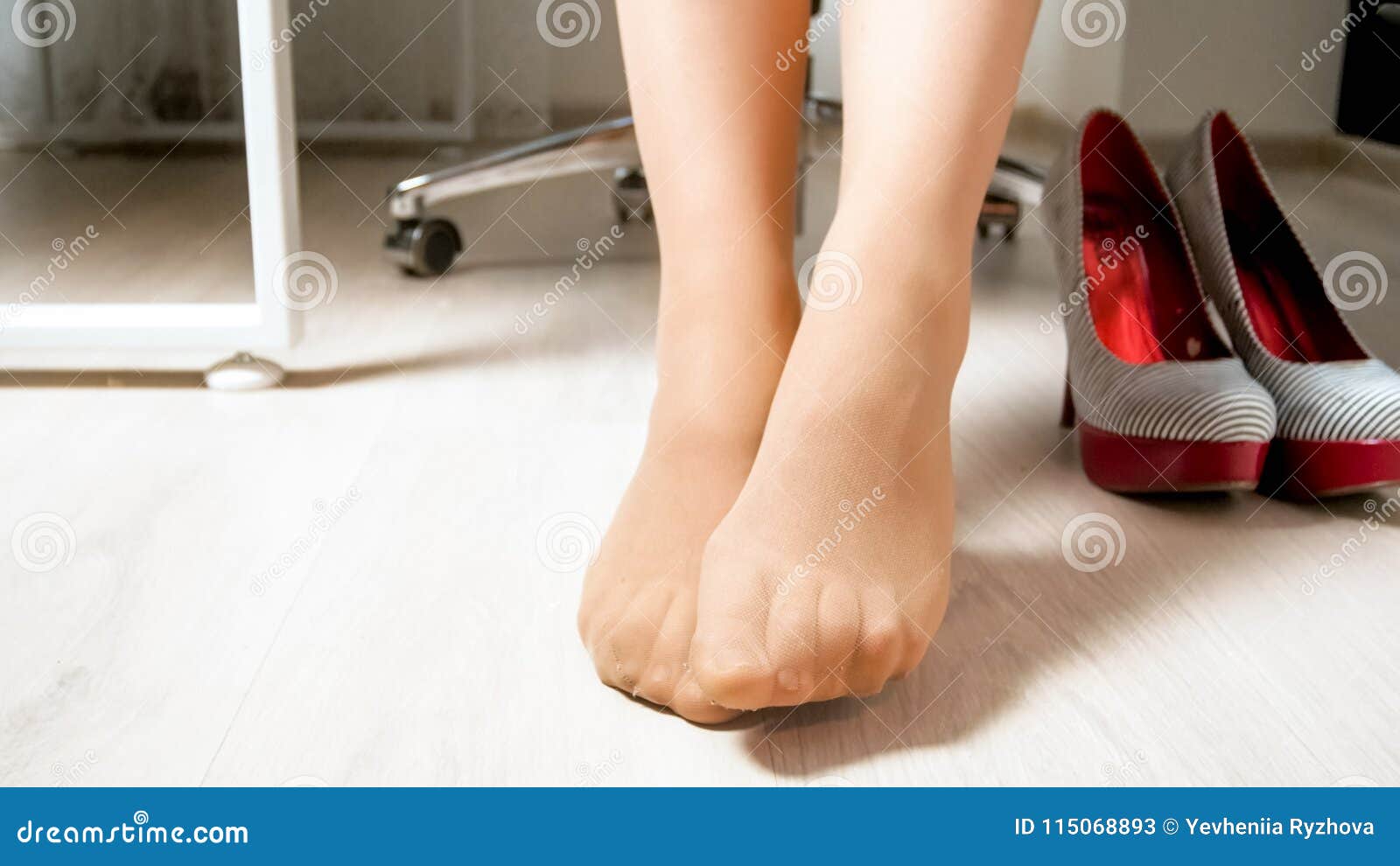 Sexy stockings feet