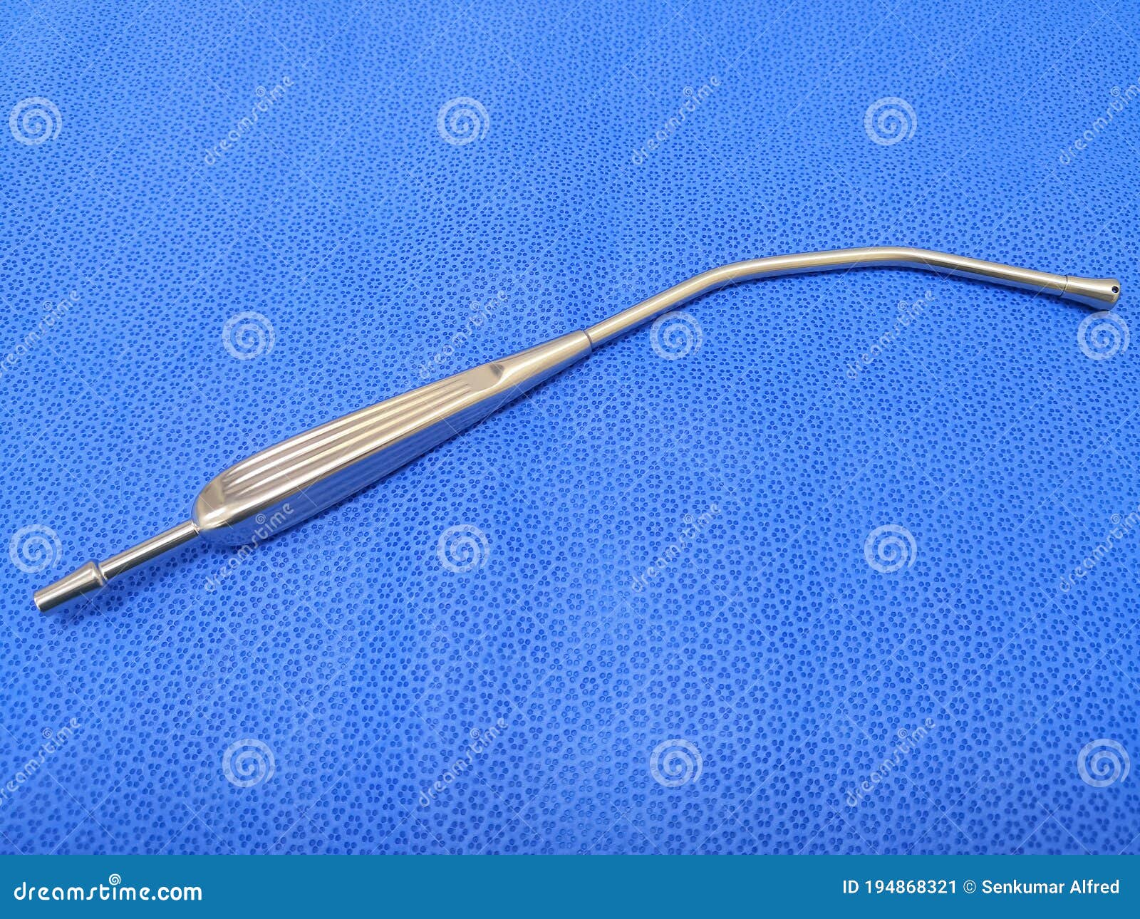YANKAUER SUCTION TUBE stock image. Image of blue, oral 194868321