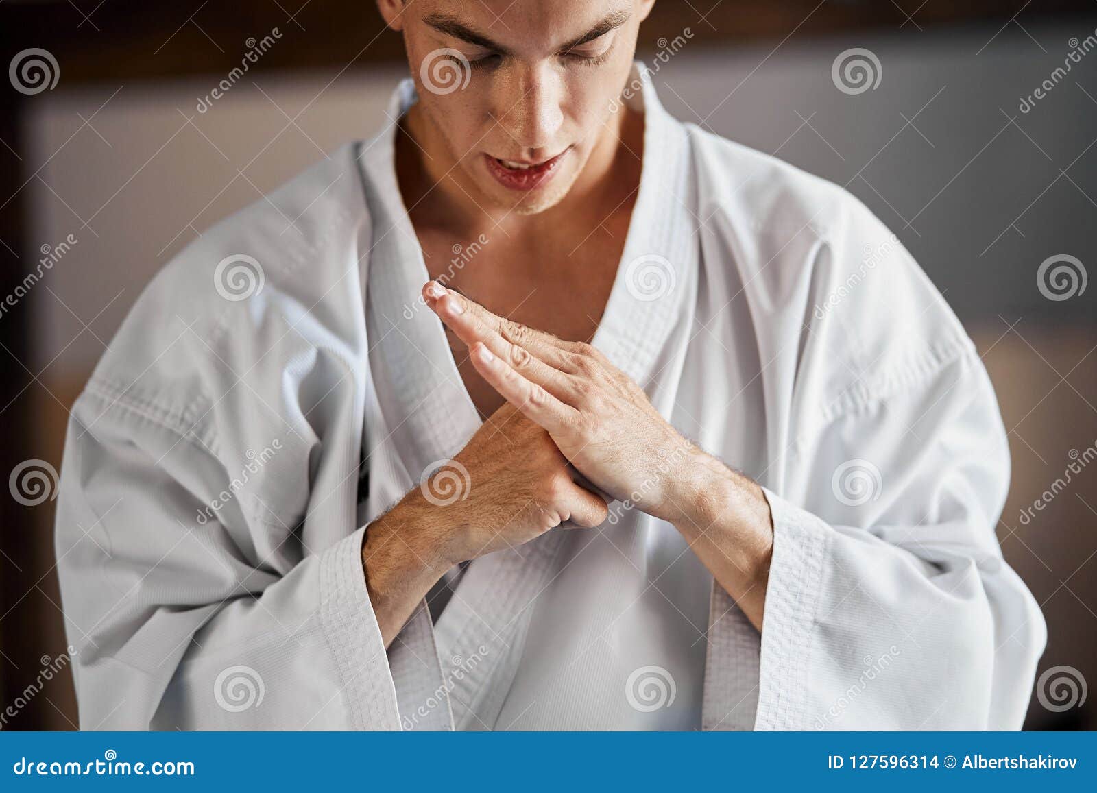Karate Hands. Over Martial Arts Gym Stock Photo Image of fighter