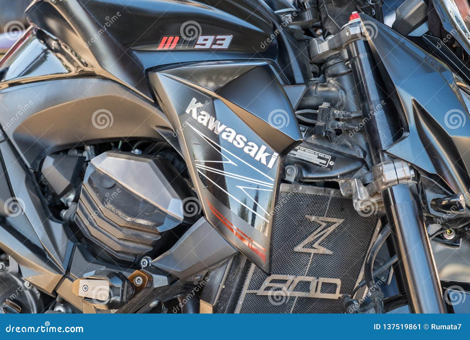Closeup of Kawasaki Z800 Engine Editorial Photo Image of japan, black