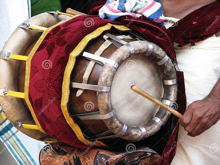 Kerala Traditional Musical Instrument, Thavil Stock Image Image of