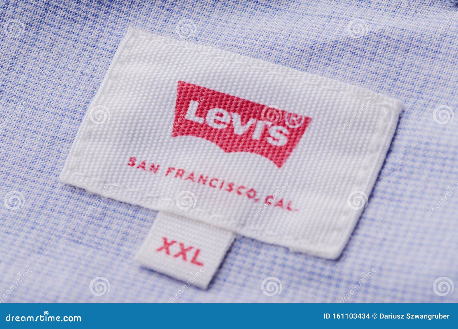 Closeup of Levi Strauss Label. Editorial Stock Image - Image of cloth,  editorial: 161103434