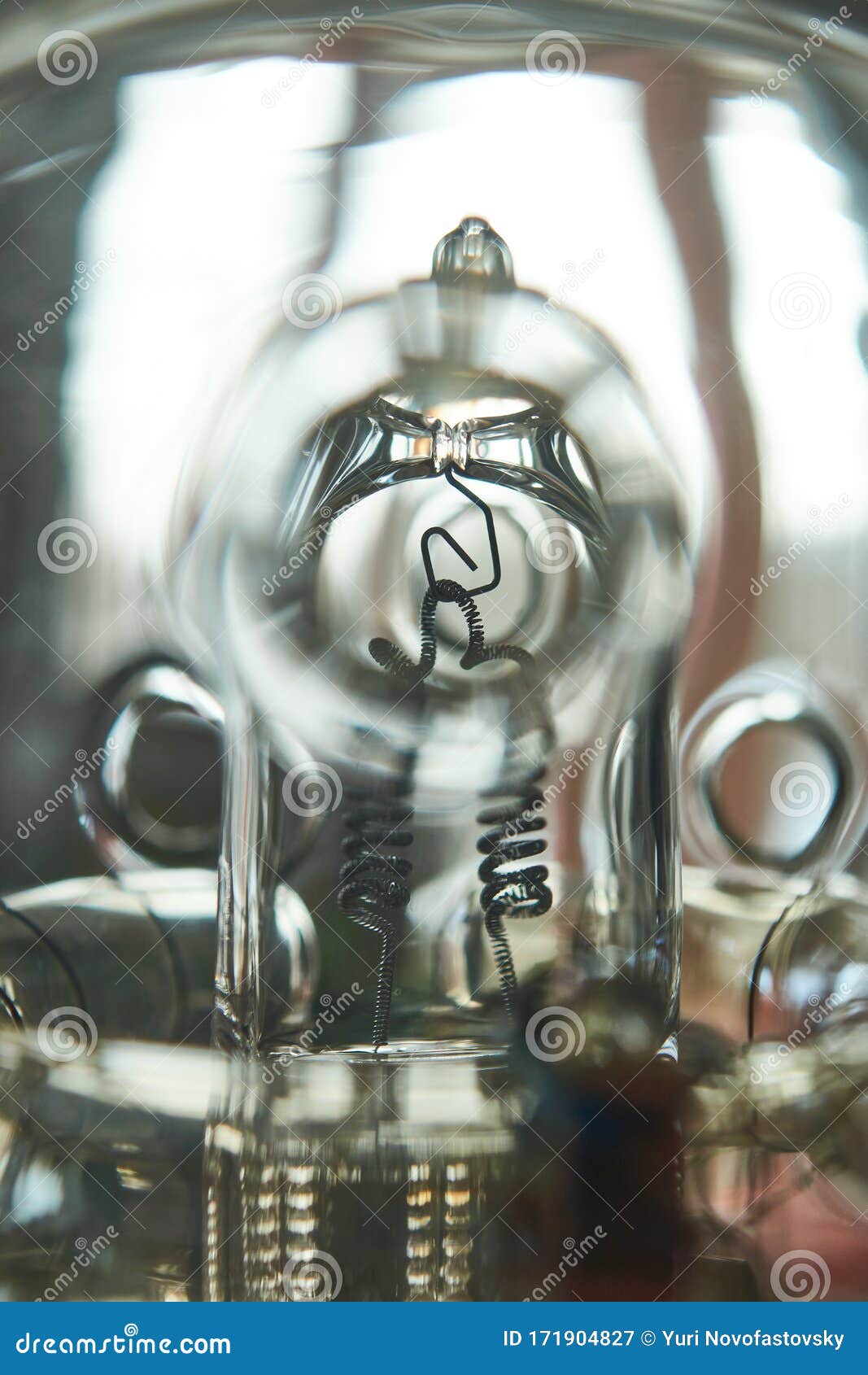 Closeup Macro Photo of Studio Flash Light Bulb Stock Image Image of