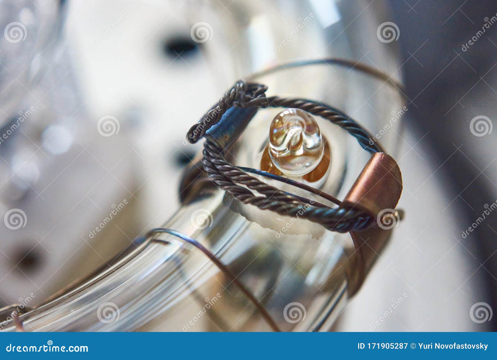 Closeup Macro Photo of Studio Flash Light Bulb Stock Image Image of