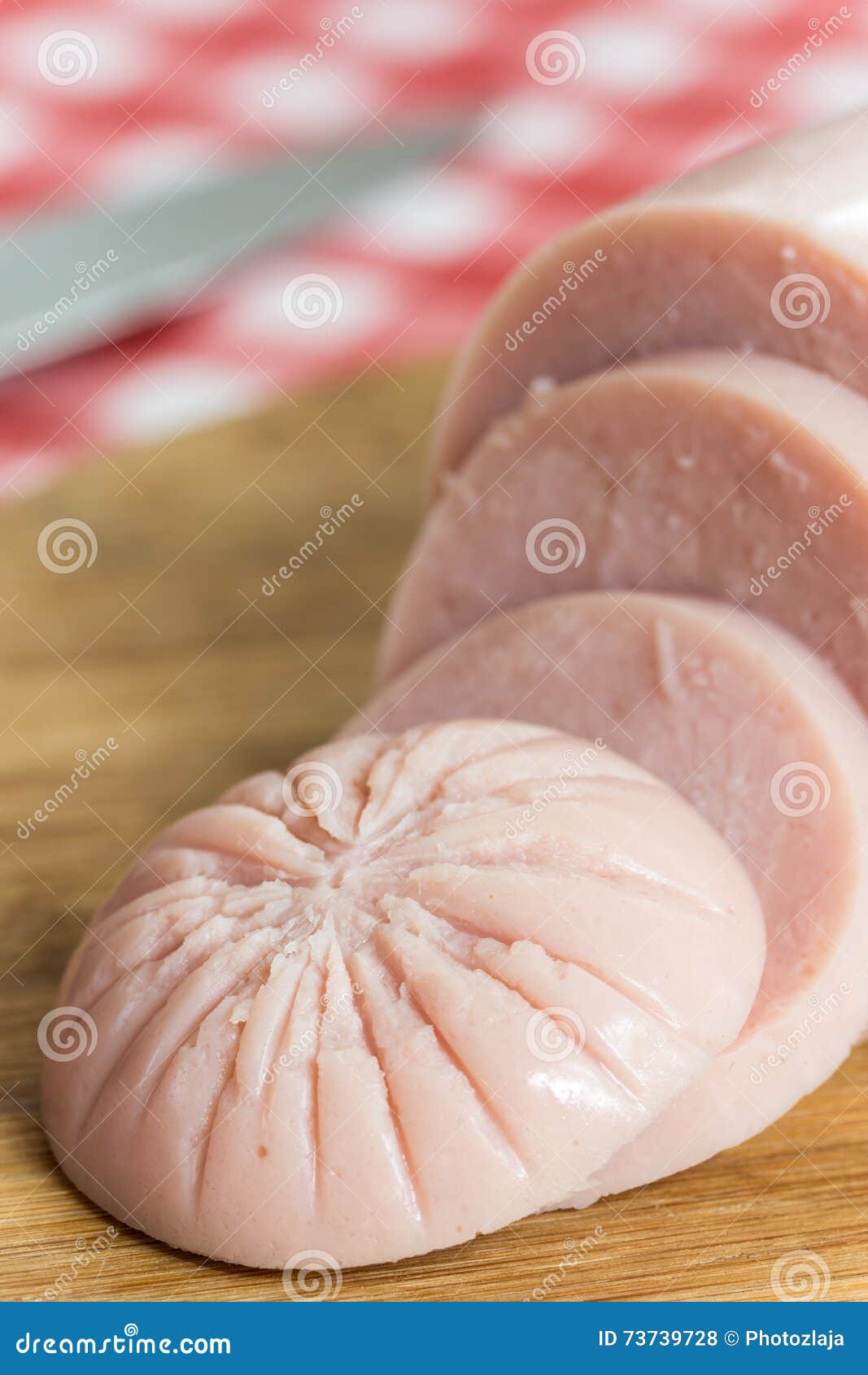 Closeup Macro of Sliced Bologna Salami Stock Photo Image of beef