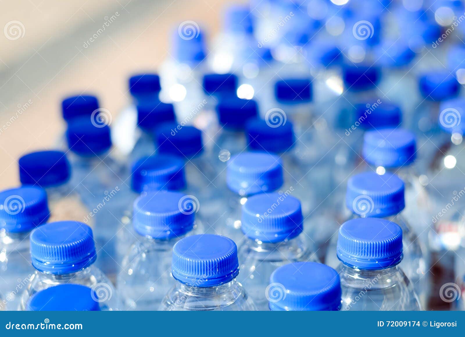 Closeup on Mineral Water Bottles in Raw Stock Photo Image of liquid