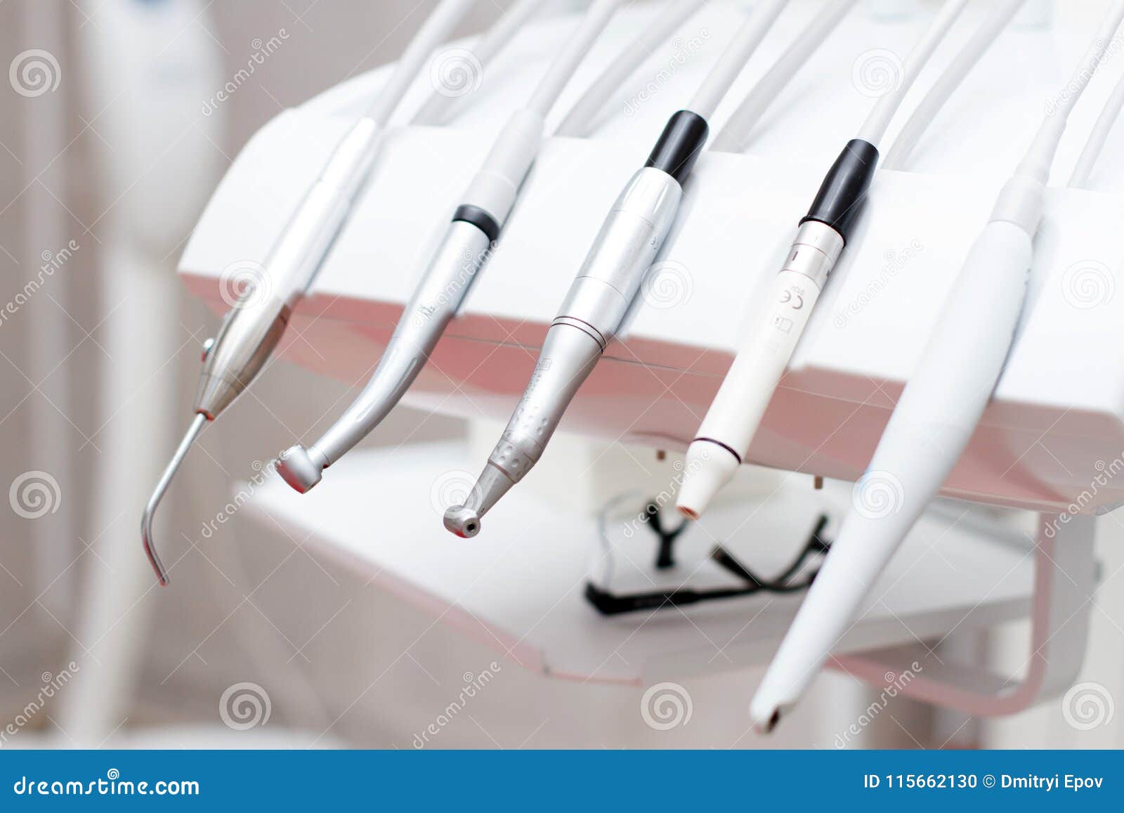 Closeup of a Modern Dentist Tools, Burnishers Stock Photo Image of angled, mirror 115662130