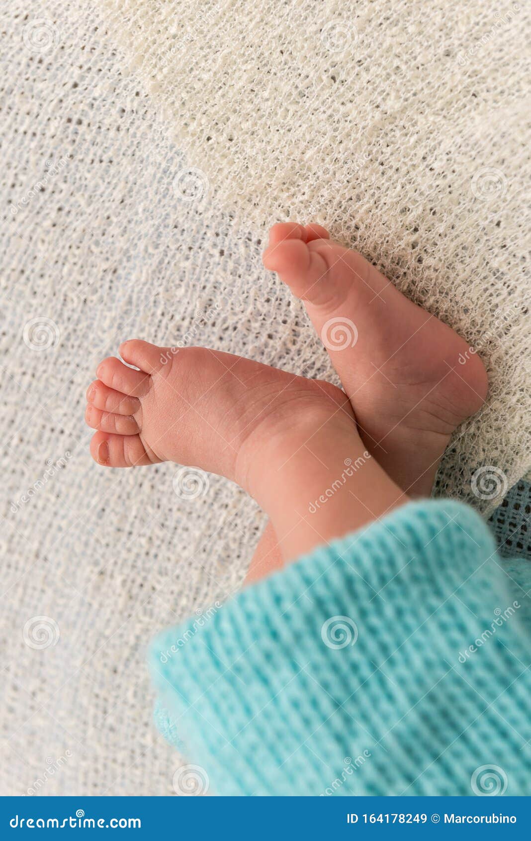 Baby& X27;s Leg Isolated On A White Background.Baby Girl 