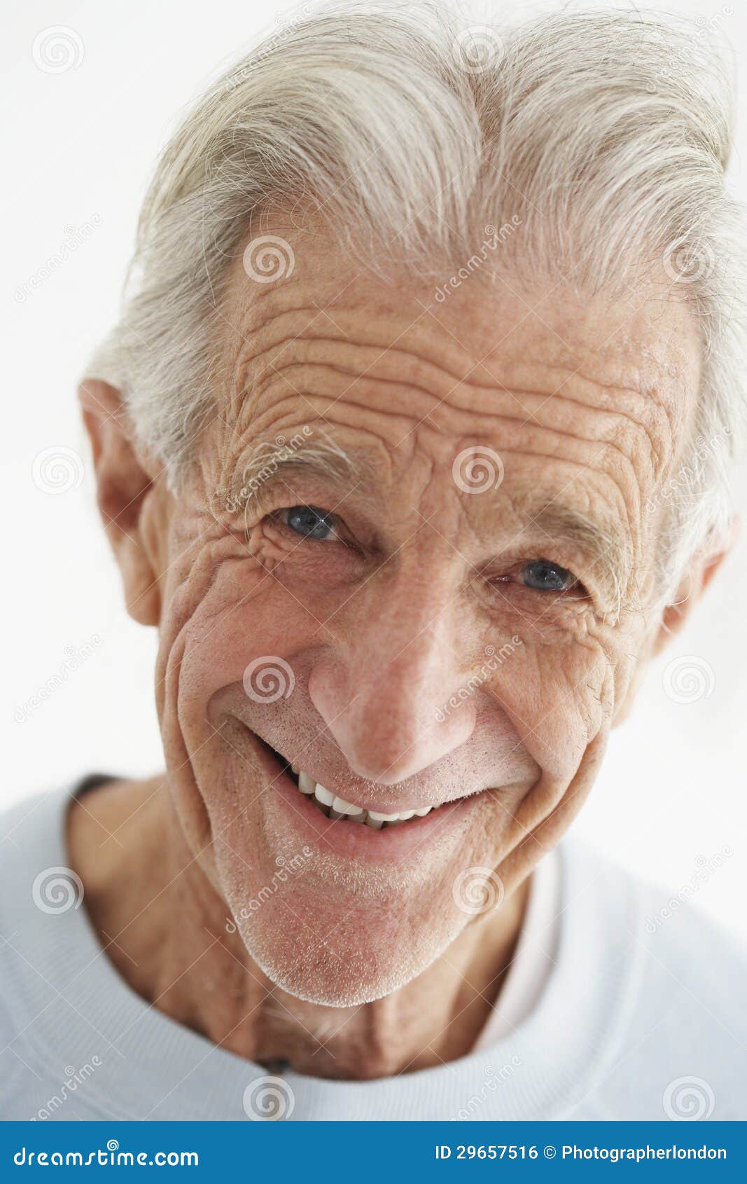 Closeup Of Old Man Smiling Royalty Free Stock Image - Image: 29657516