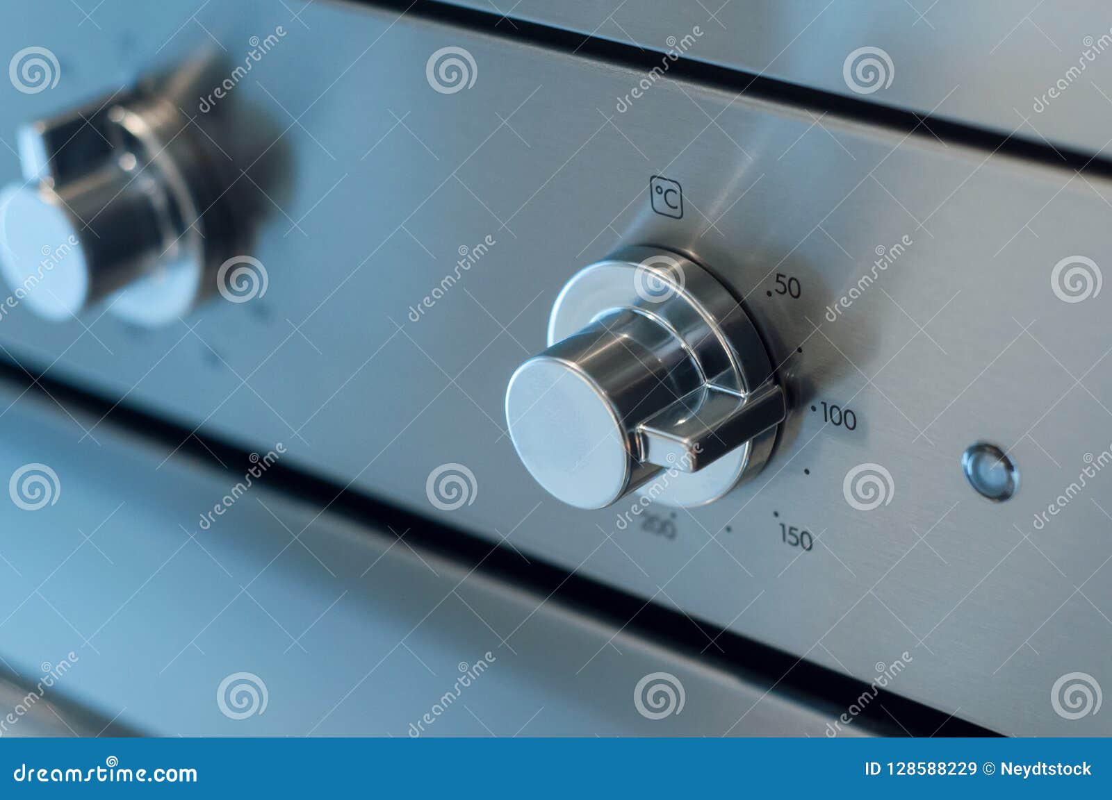 Oven Dashboard with Grey Buttons Stock Image Image of business, control 128588229