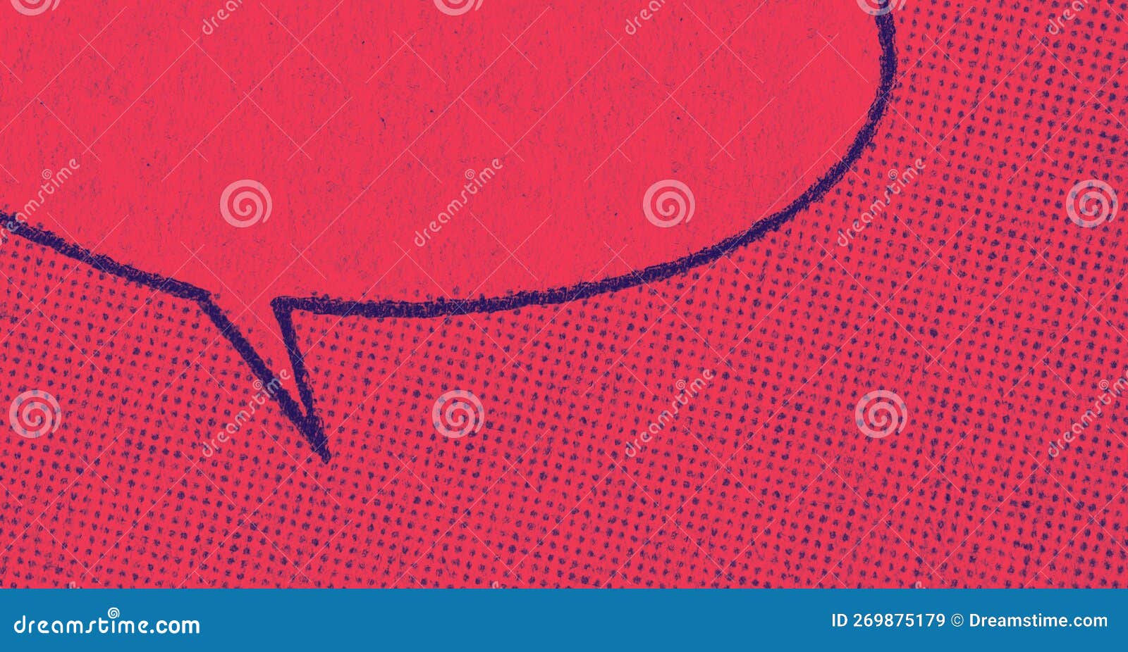 Closeup Photo of Vintage Comic Book Page with Dot Printing Pattern and