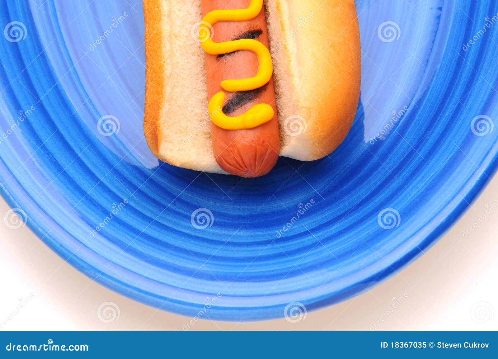 Closeup Picnic Table with Hot Dog on Plate Stock Image Image of wiener, picnic 18367035