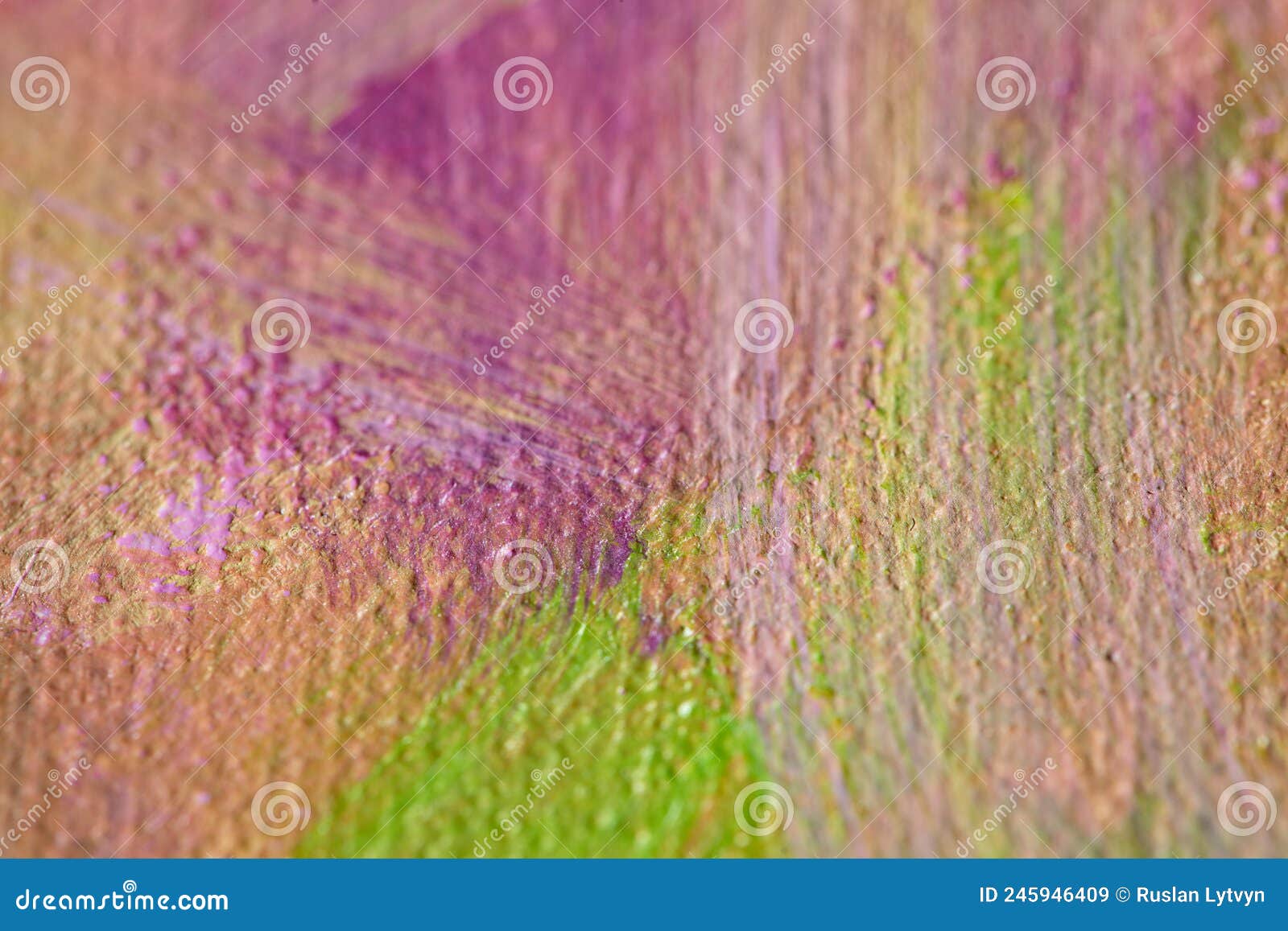 Closeup of Pink Painting with Paintbrush Structure Stock Image Image