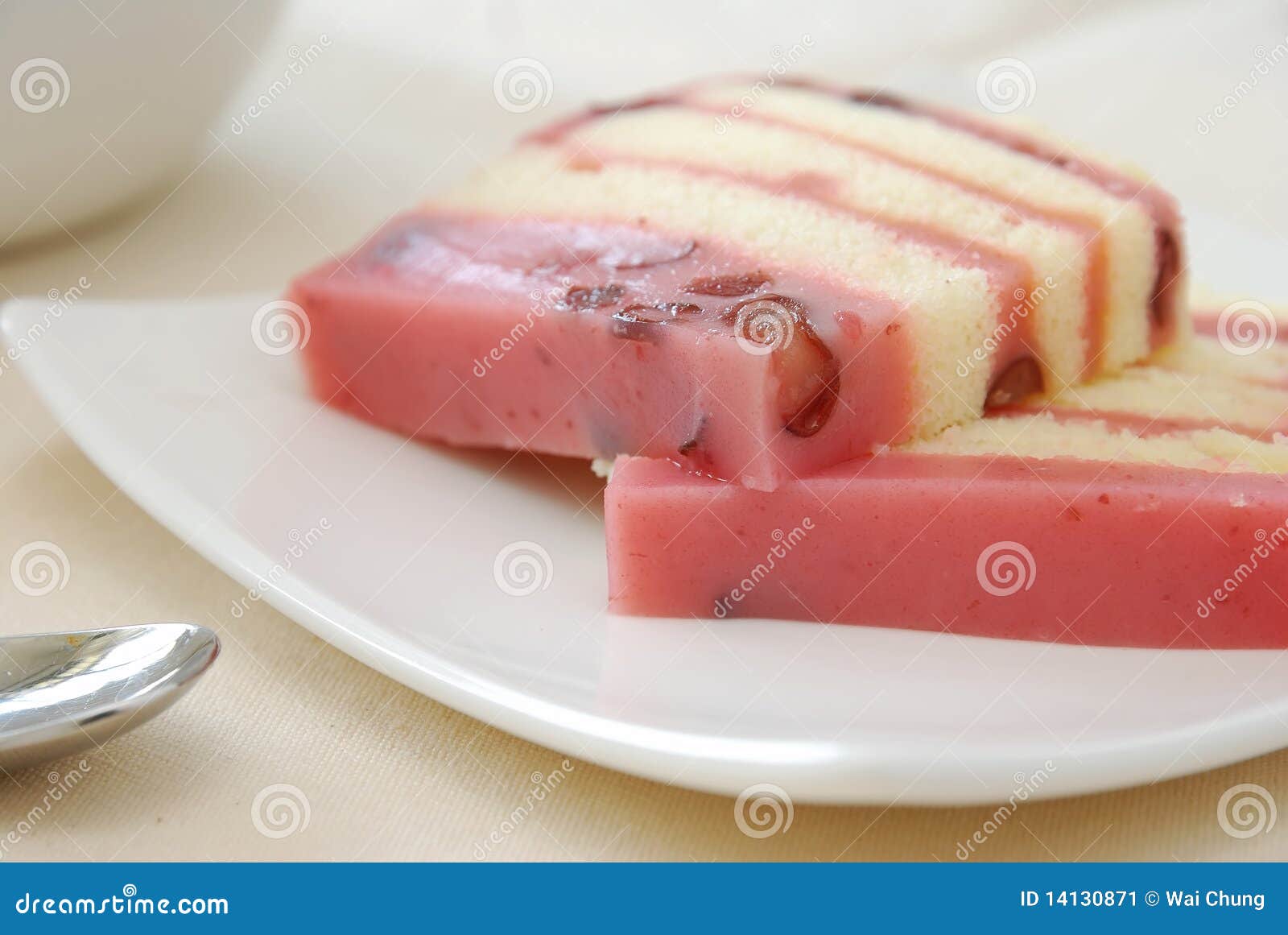 Closeup of Pink Sponge Cake Stock Image Image of cuisine, macro 14130871