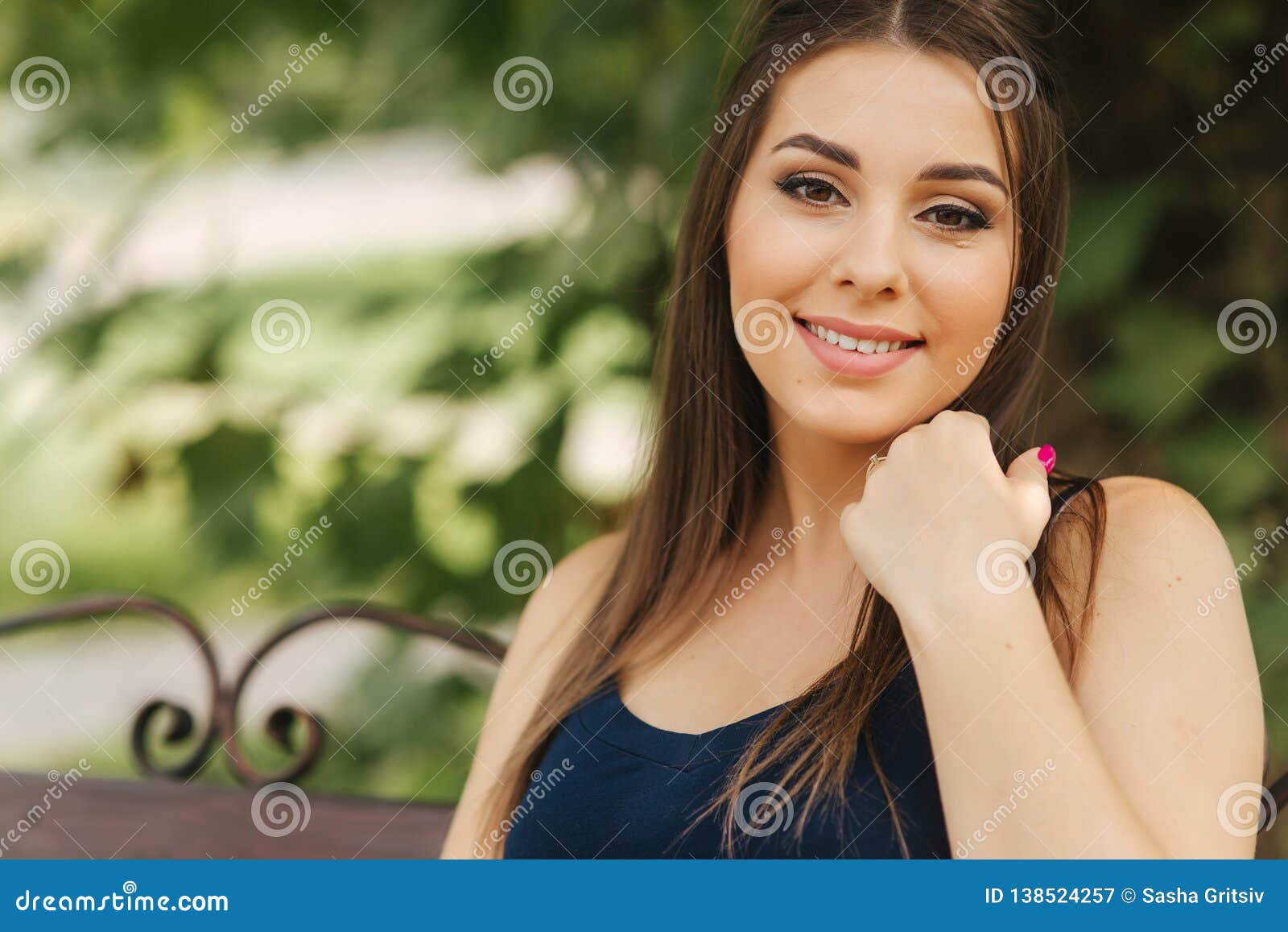 Closeup Portrait Of Beautiful Woman Happy Lady Smile And Rejoiced