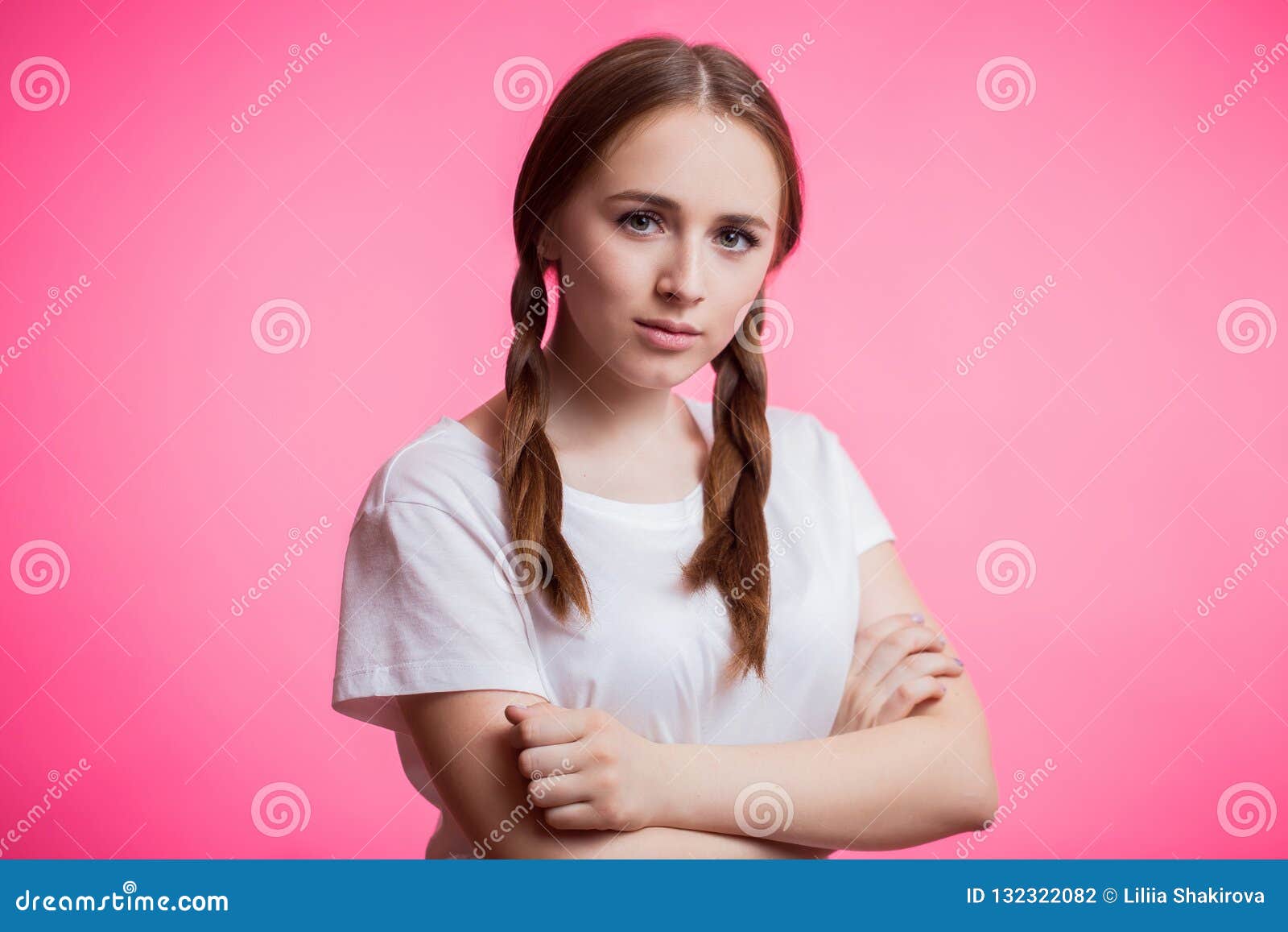 Young Teen With Pony Tails