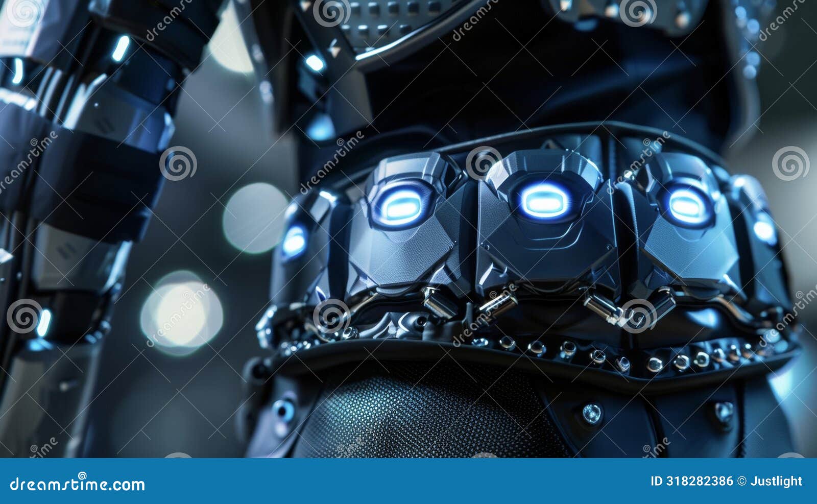 a closeup of a posturecorrecting belt with integrated technology utilizing biomechanics to detect and correct imbalances