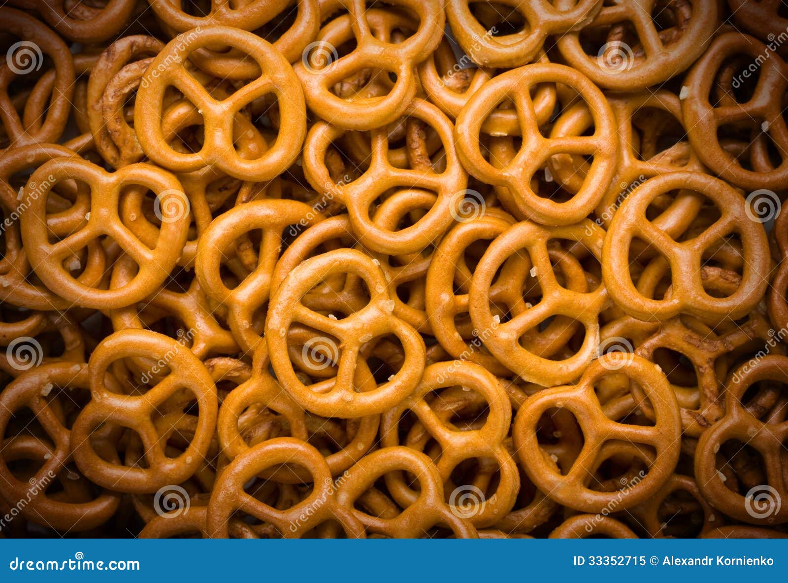 Closeup of Pretzels. stock image. Image of salty, knot 33352715